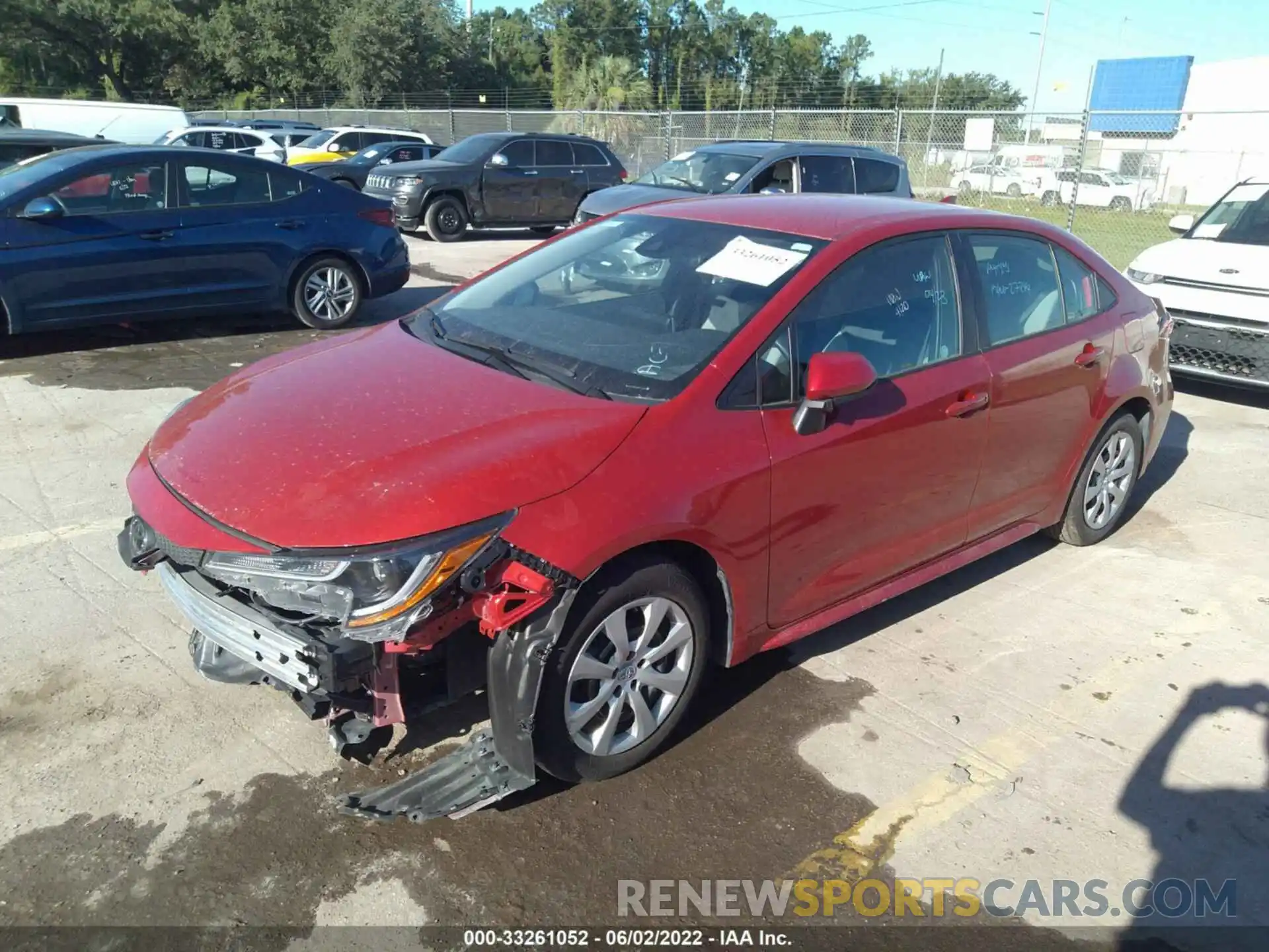 2 Photograph of a damaged car 5YFEPMAE5MP216859 TOYOTA COROLLA 2021