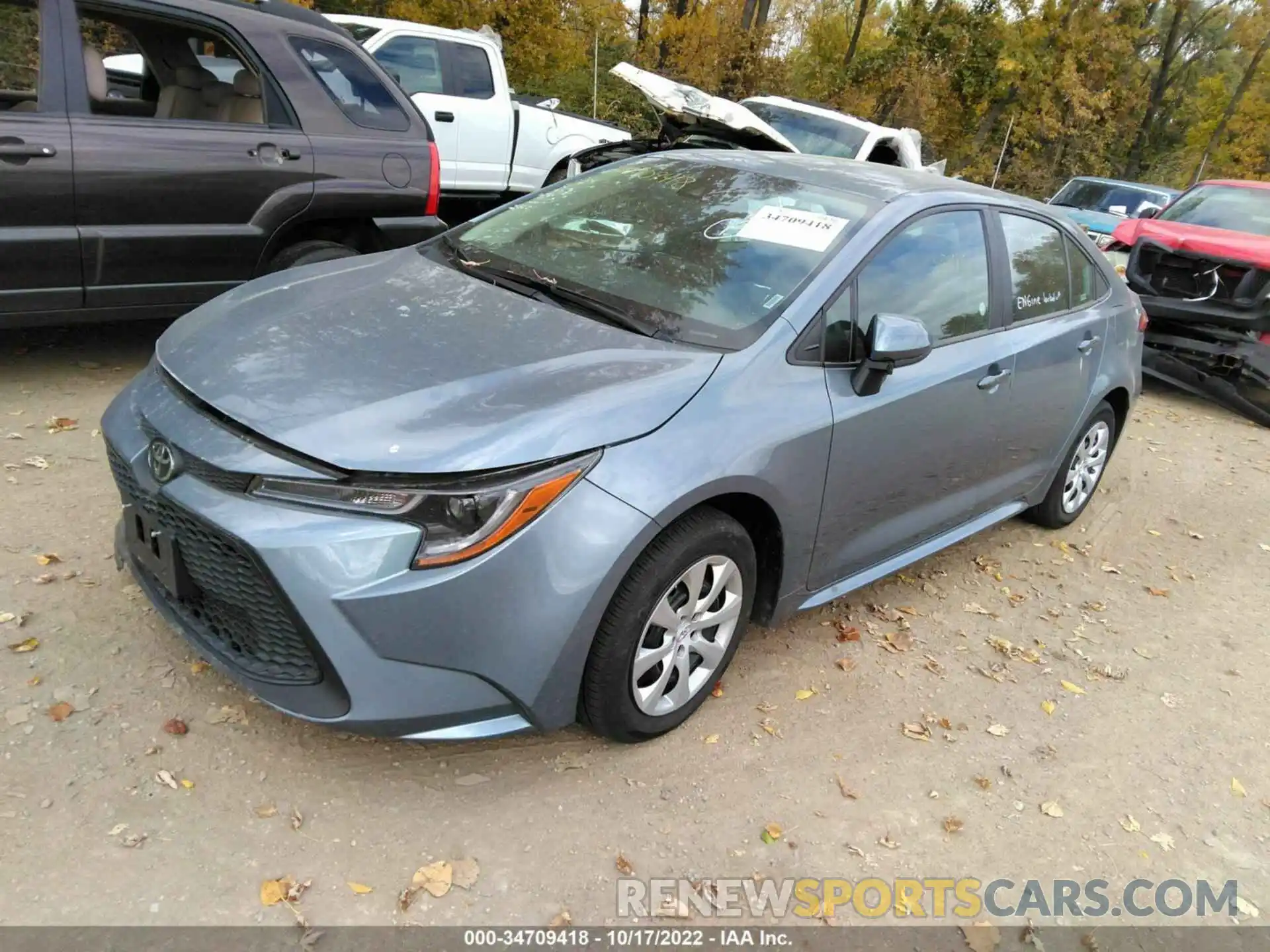 2 Photograph of a damaged car 5YFEPMAE5MP217266 TOYOTA COROLLA 2021