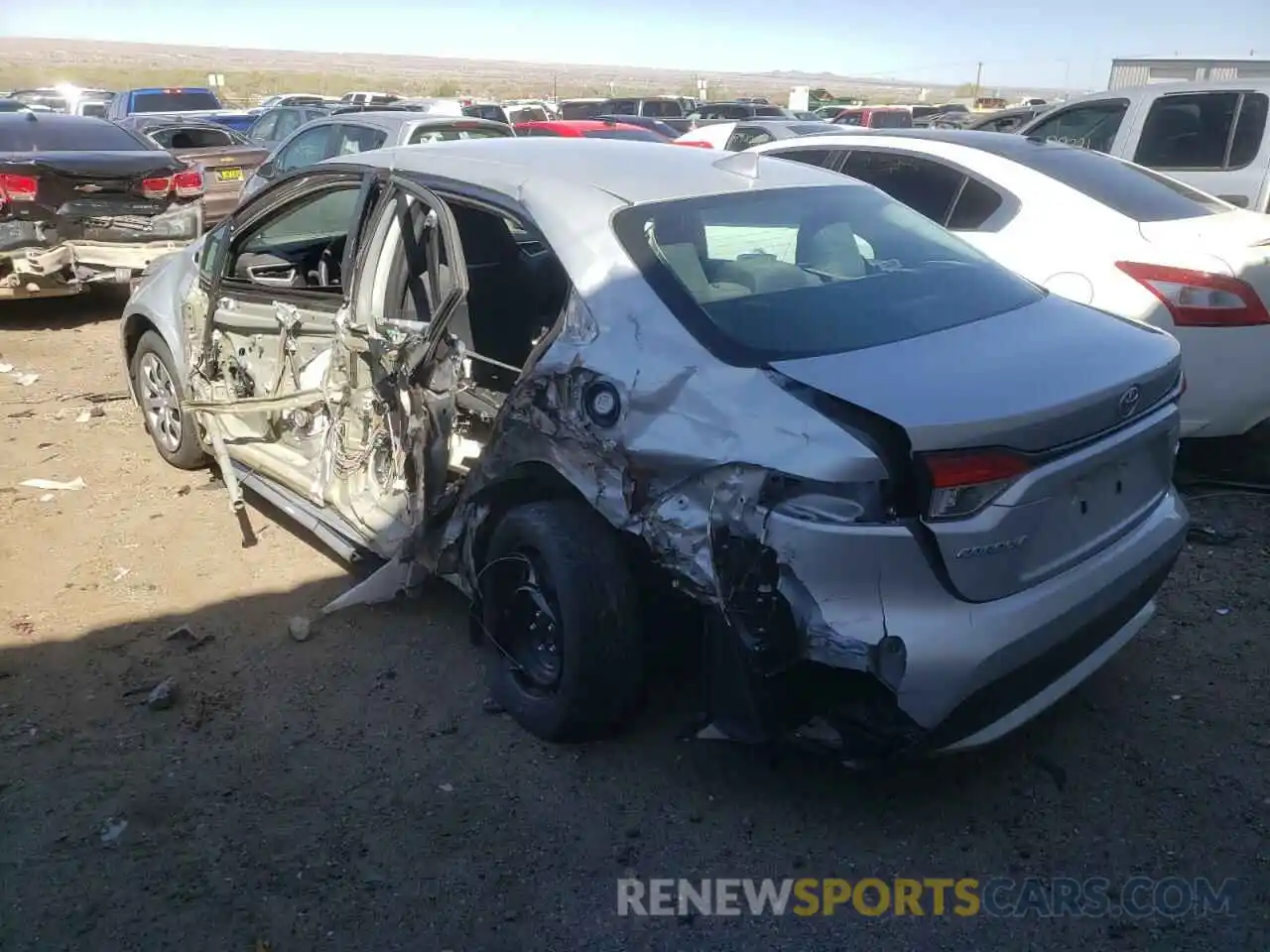 3 Photograph of a damaged car 5YFEPMAE5MP219227 TOYOTA COROLLA 2021