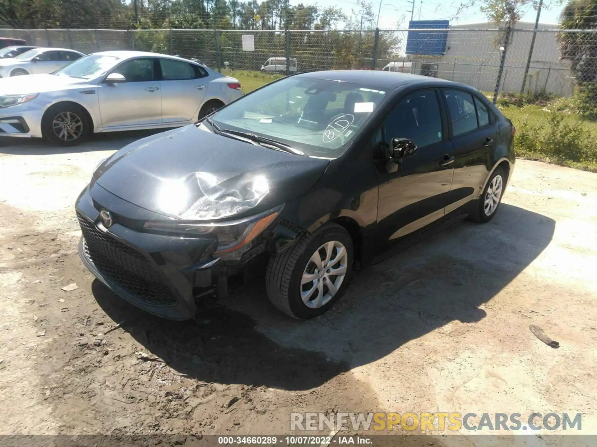 2 Photograph of a damaged car 5YFEPMAE5MP219924 TOYOTA COROLLA 2021