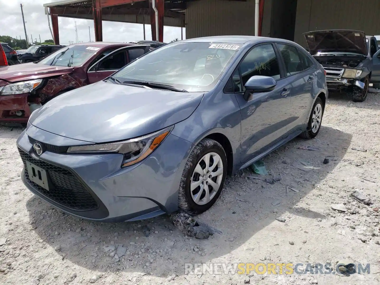 2 Photograph of a damaged car 5YFEPMAE5MP220023 TOYOTA COROLLA 2021