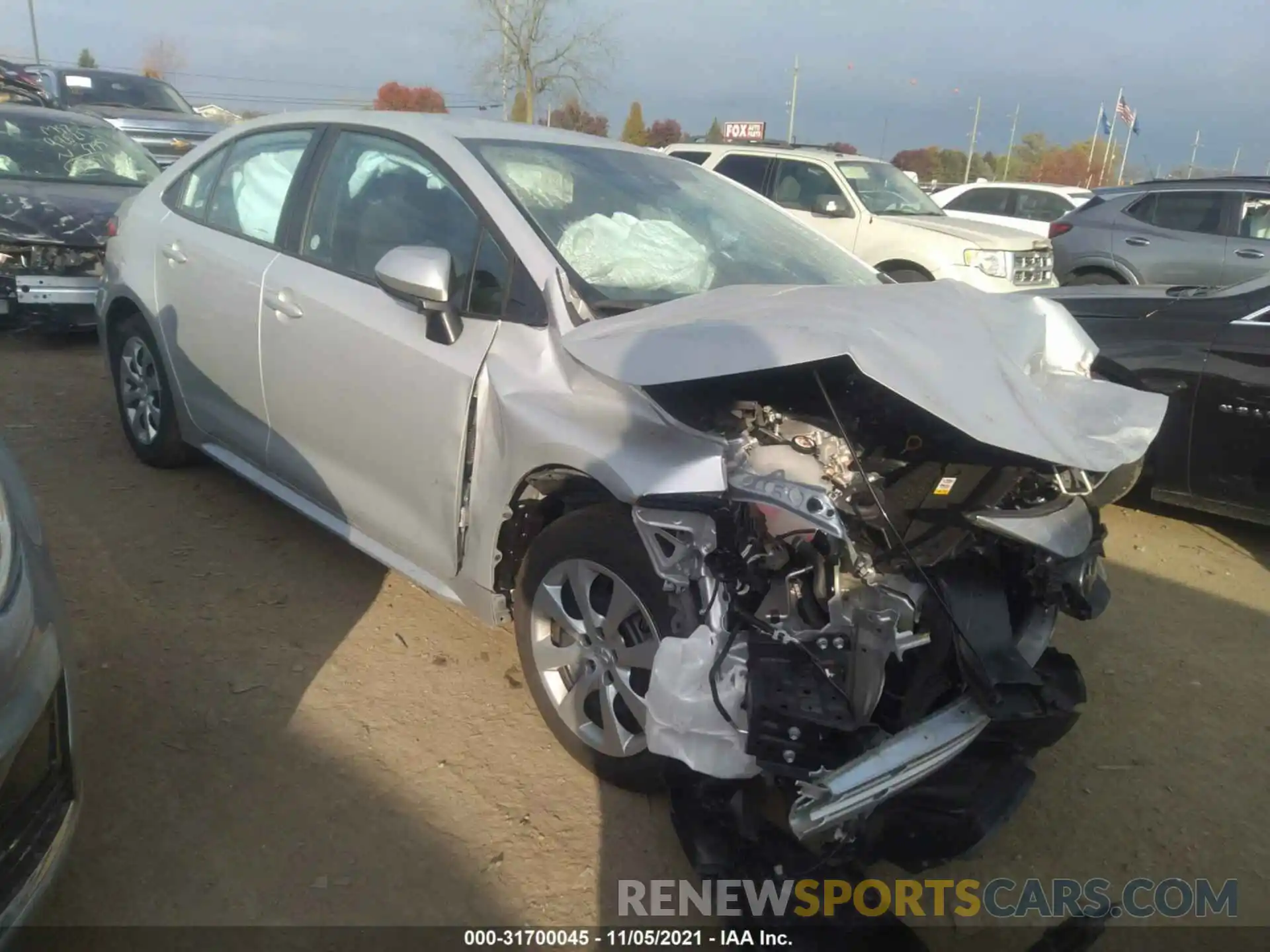 1 Photograph of a damaged car 5YFEPMAE5MP220054 TOYOTA COROLLA 2021