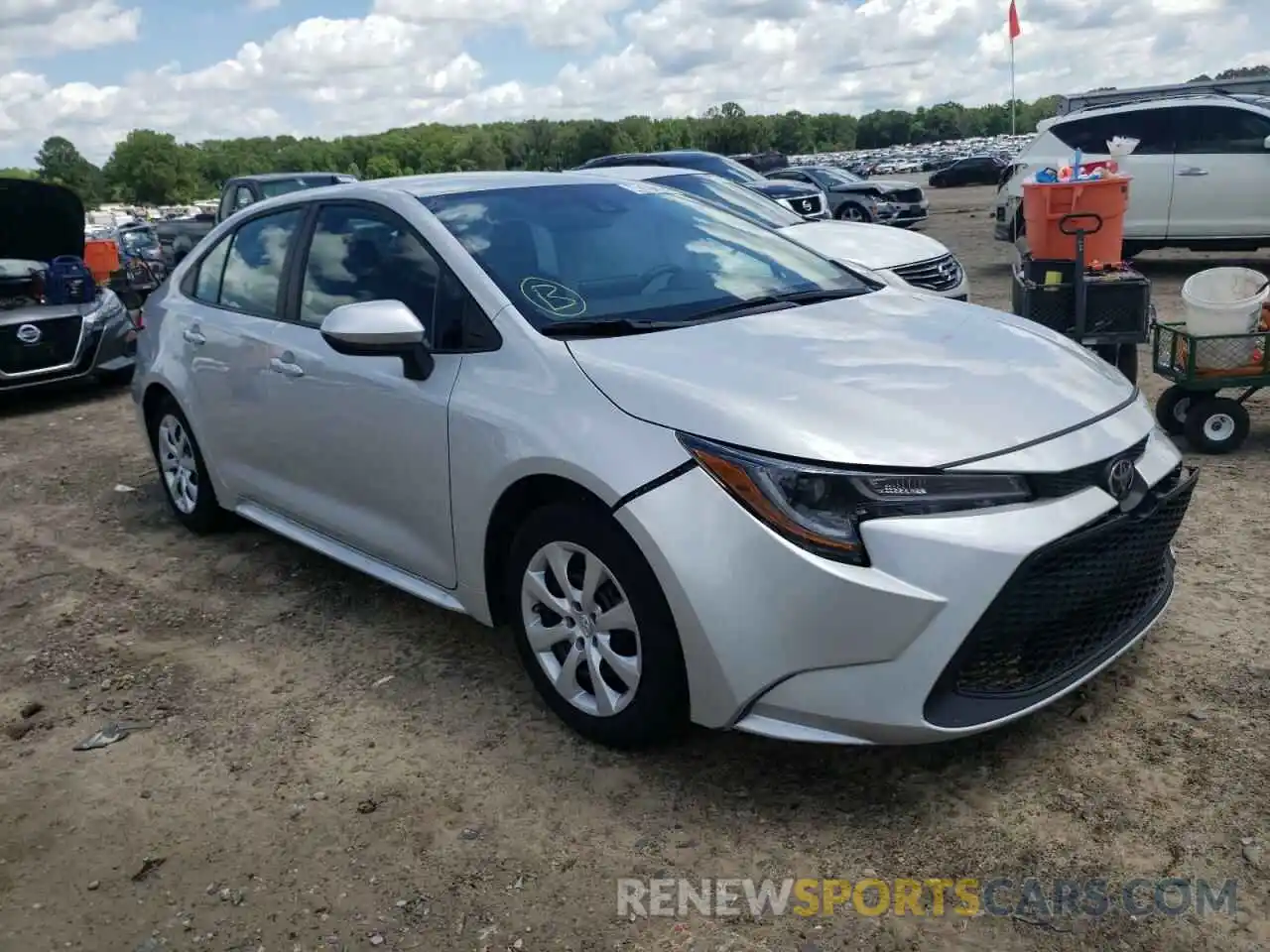 1 Photograph of a damaged car 5YFEPMAE5MP220720 TOYOTA COROLLA 2021