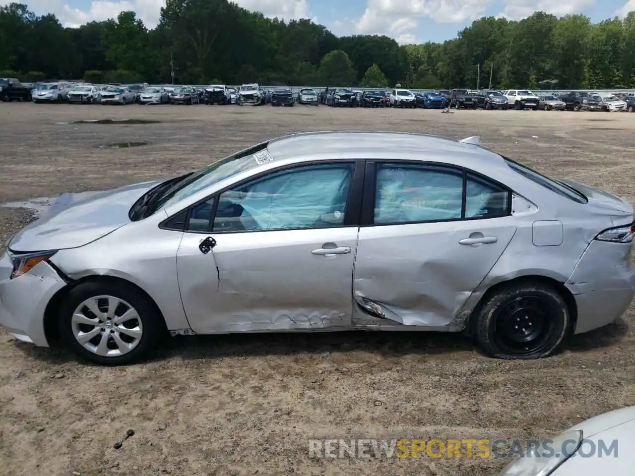 9 Photograph of a damaged car 5YFEPMAE5MP220720 TOYOTA COROLLA 2021