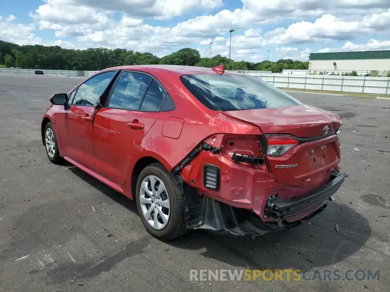 3 Photograph of a damaged car 5YFEPMAE5MP221219 TOYOTA COROLLA 2021