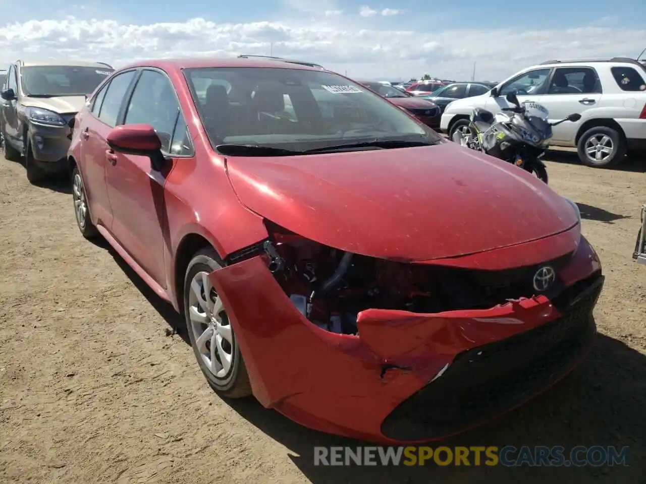 1 Photograph of a damaged car 5YFEPMAE5MP222256 TOYOTA COROLLA 2021