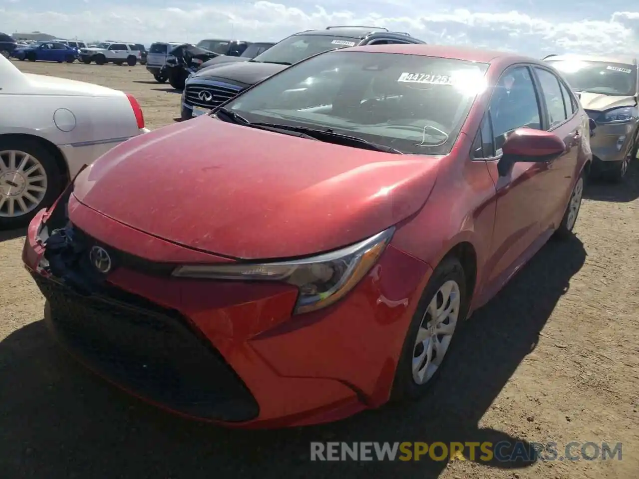 2 Photograph of a damaged car 5YFEPMAE5MP222256 TOYOTA COROLLA 2021