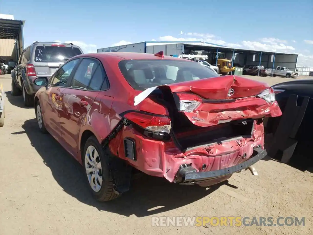 3 Photograph of a damaged car 5YFEPMAE5MP222256 TOYOTA COROLLA 2021