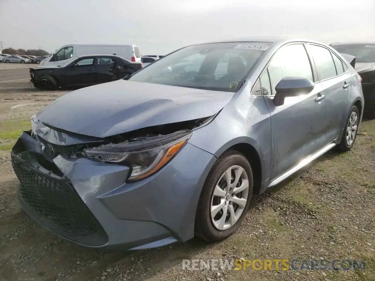 2 Photograph of a damaged car 5YFEPMAE5MP222628 TOYOTA COROLLA 2021