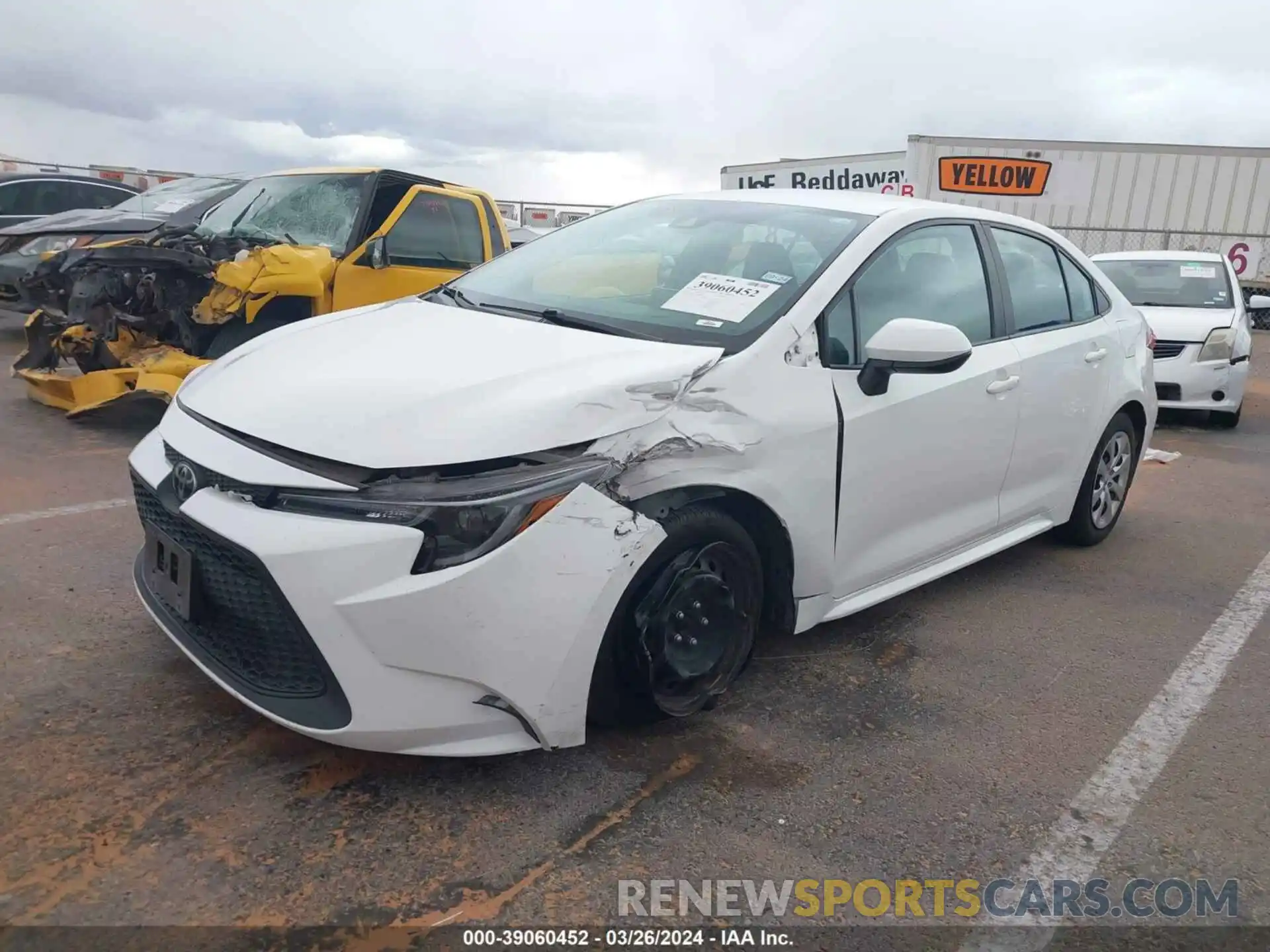 2 Photograph of a damaged car 5YFEPMAE5MP222967 TOYOTA COROLLA 2021