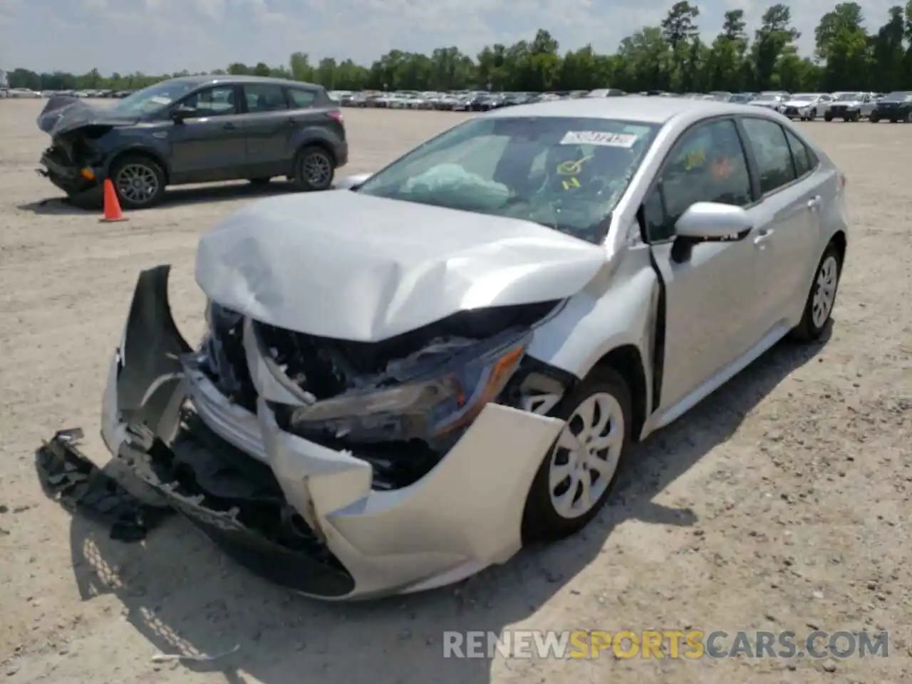 2 Photograph of a damaged car 5YFEPMAE5MP223584 TOYOTA COROLLA 2021