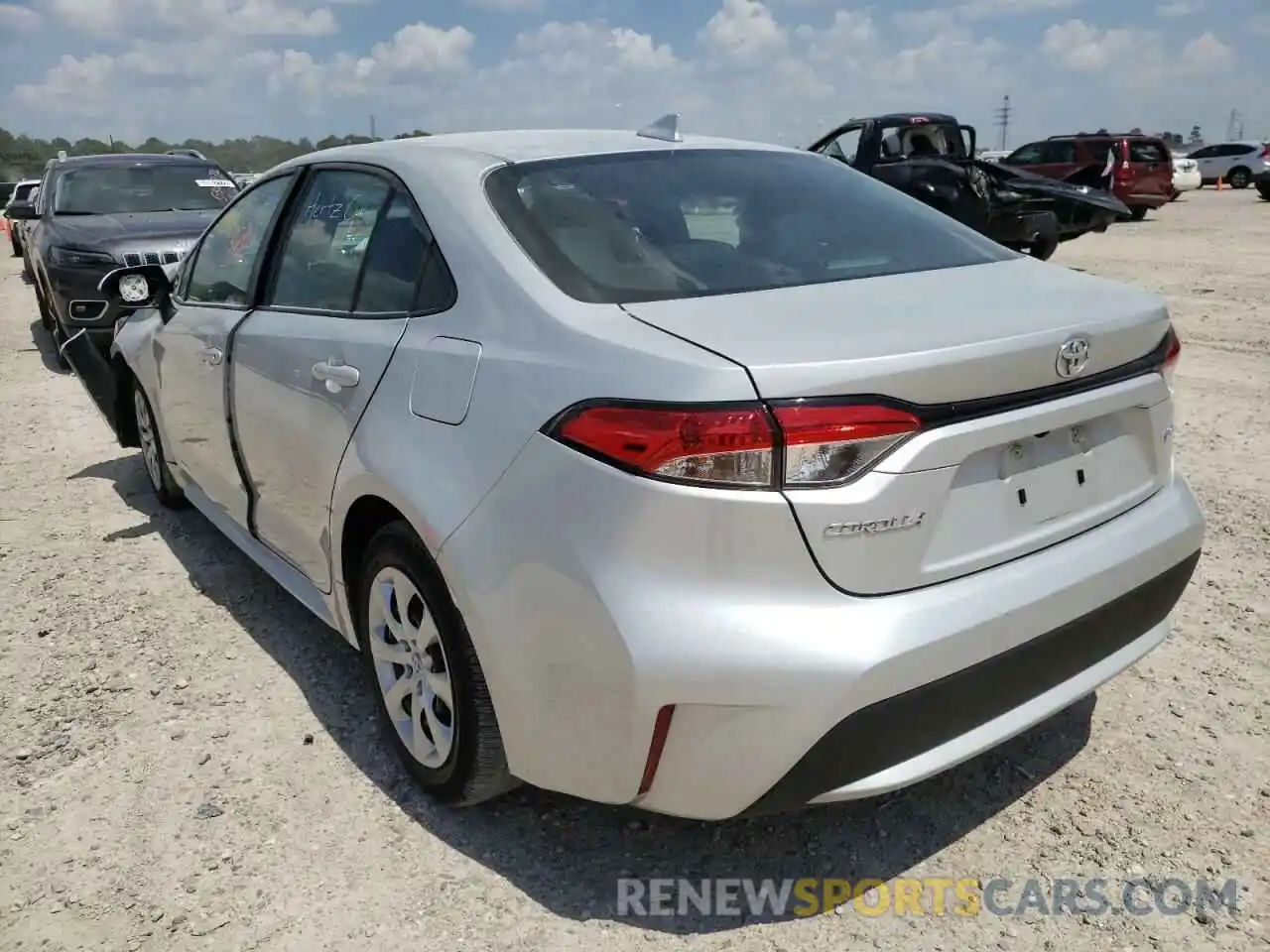 3 Photograph of a damaged car 5YFEPMAE5MP223584 TOYOTA COROLLA 2021