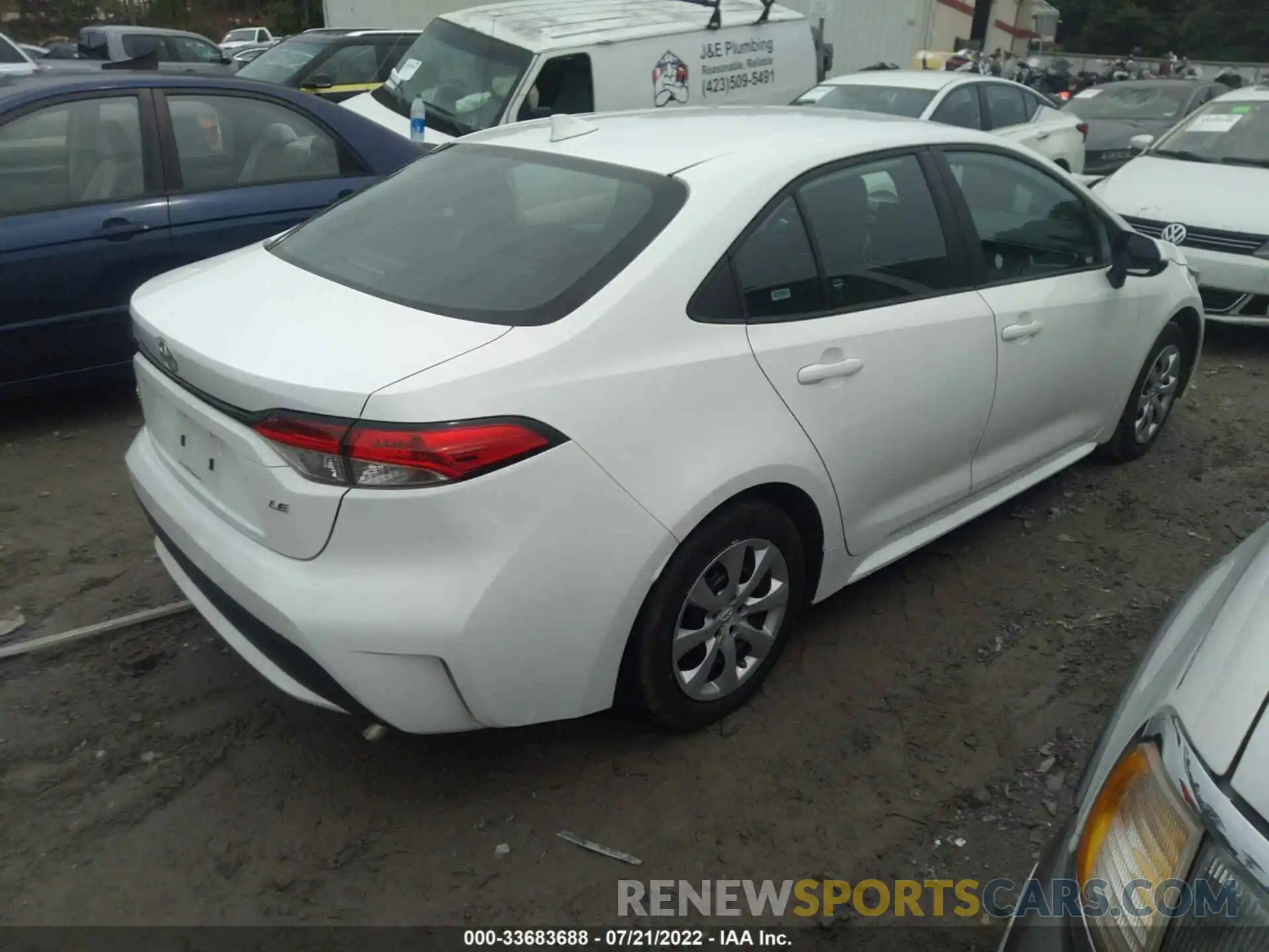 4 Фотография поврежденного автомобиля 5YFEPMAE5MP223956 TOYOTA COROLLA 2021