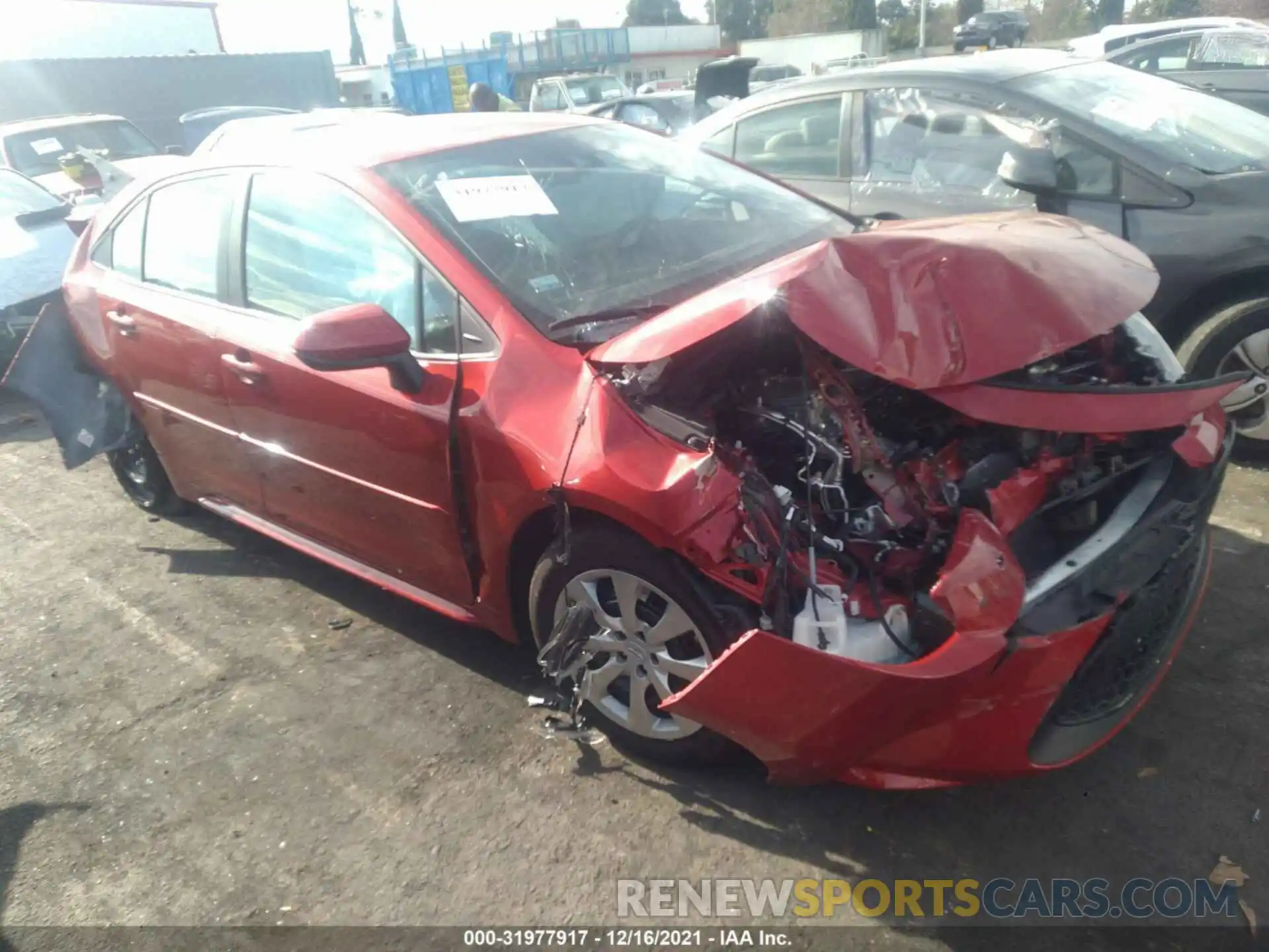 1 Photograph of a damaged car 5YFEPMAE5MP224850 TOYOTA COROLLA 2021