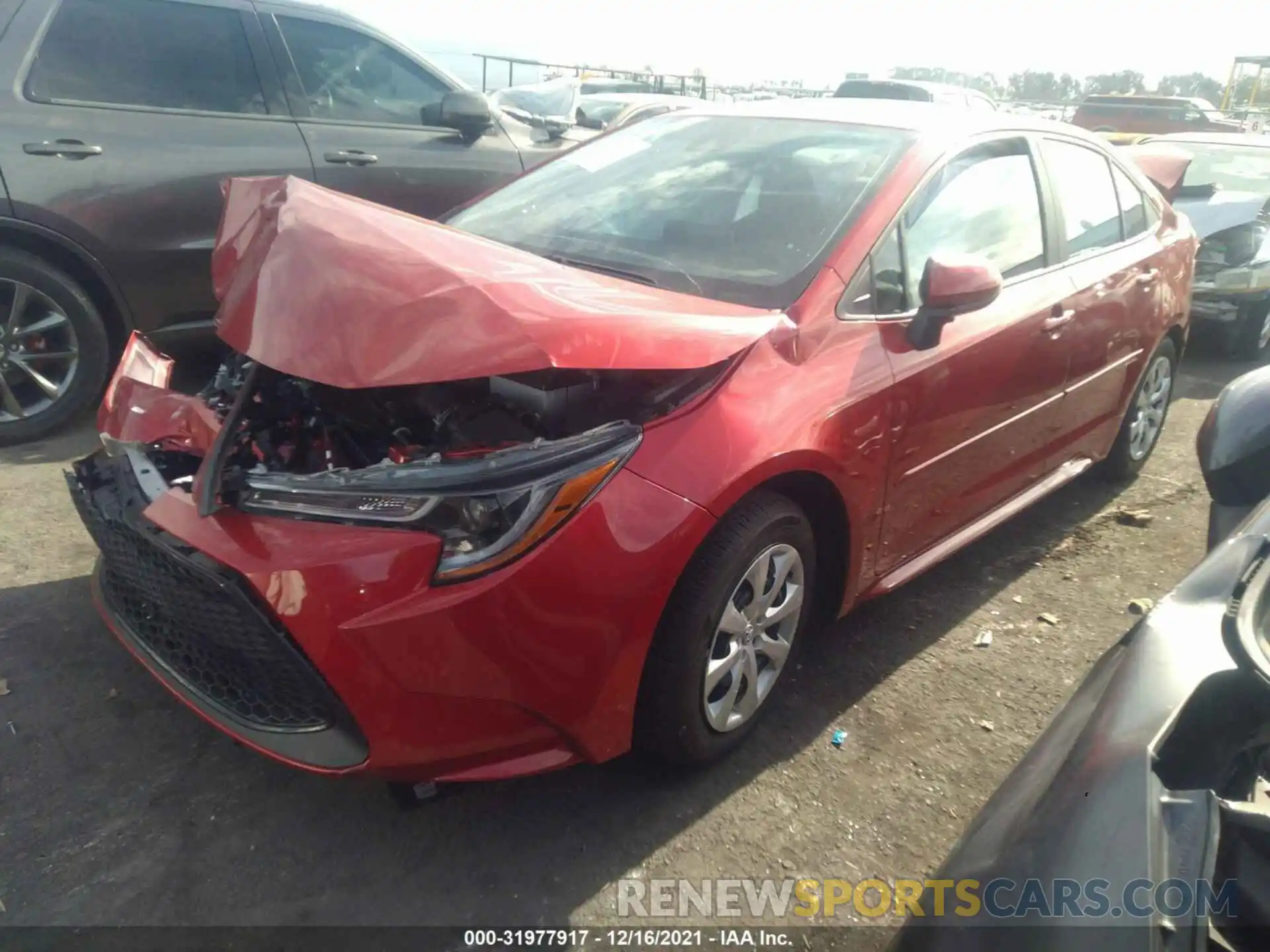 2 Photograph of a damaged car 5YFEPMAE5MP224850 TOYOTA COROLLA 2021