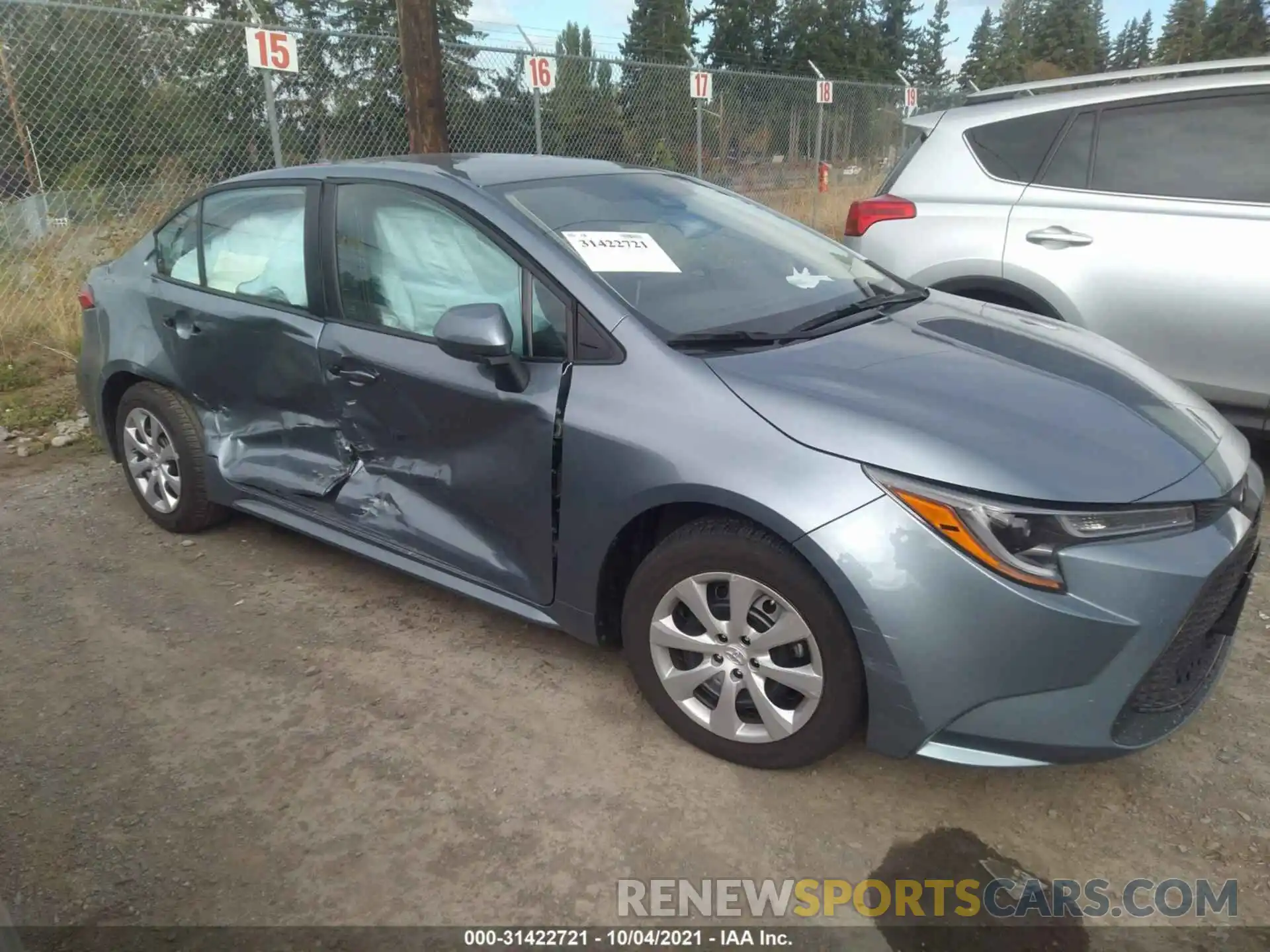 1 Photograph of a damaged car 5YFEPMAE5MP224864 TOYOTA COROLLA 2021