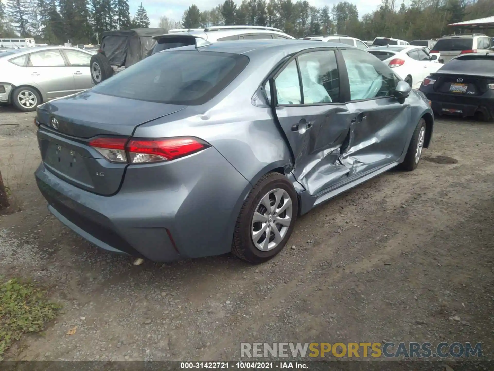 4 Photograph of a damaged car 5YFEPMAE5MP224864 TOYOTA COROLLA 2021