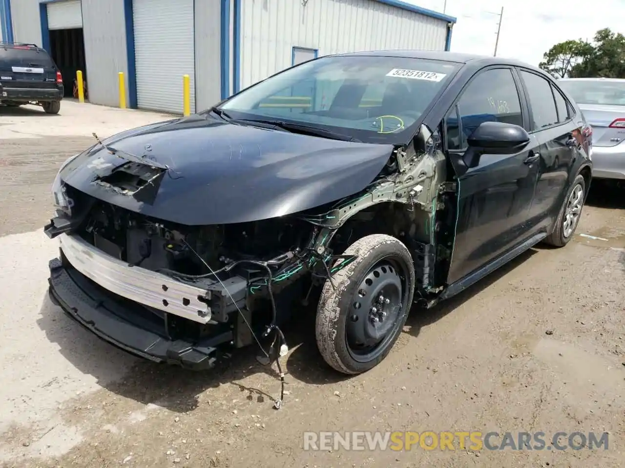 2 Photograph of a damaged car 5YFEPMAE5MP226839 TOYOTA COROLLA 2021