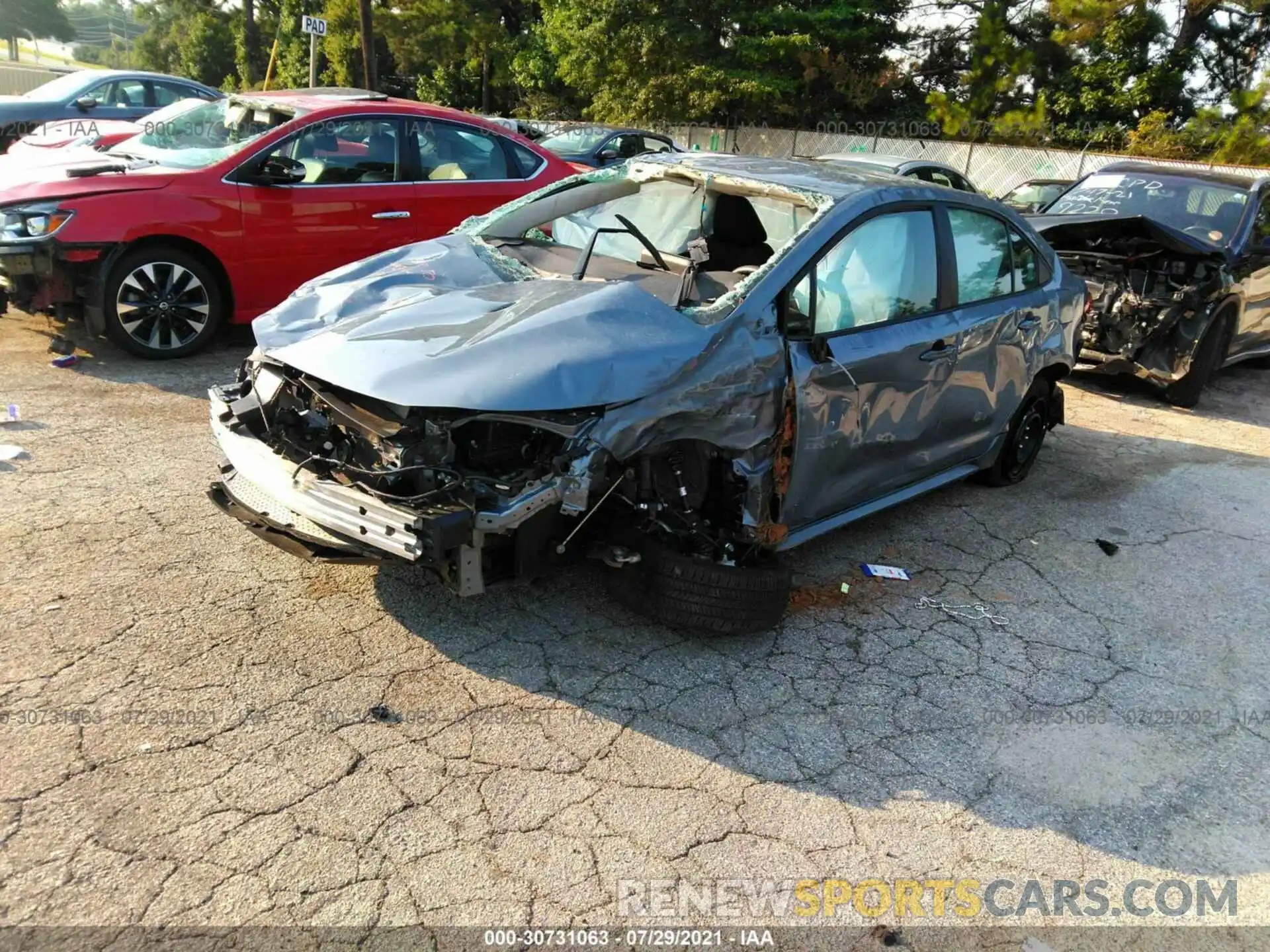 2 Photograph of a damaged car 5YFEPMAE5MP227070 TOYOTA COROLLA 2021