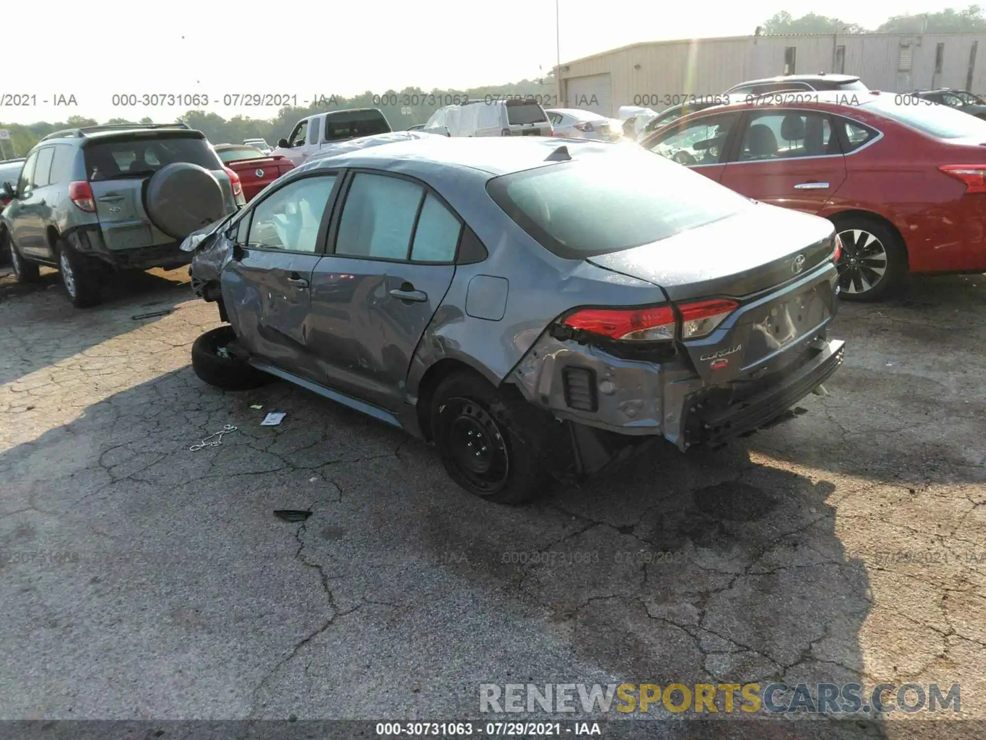 3 Photograph of a damaged car 5YFEPMAE5MP227070 TOYOTA COROLLA 2021