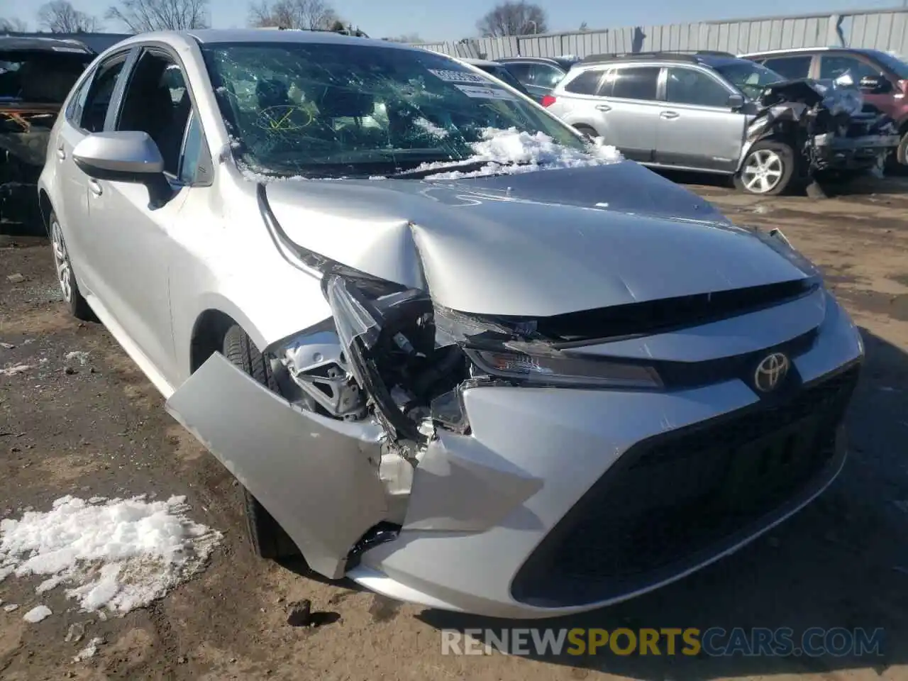 1 Photograph of a damaged car 5YFEPMAE5MP227411 TOYOTA COROLLA 2021