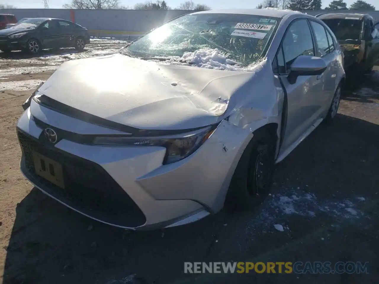 2 Photograph of a damaged car 5YFEPMAE5MP227411 TOYOTA COROLLA 2021