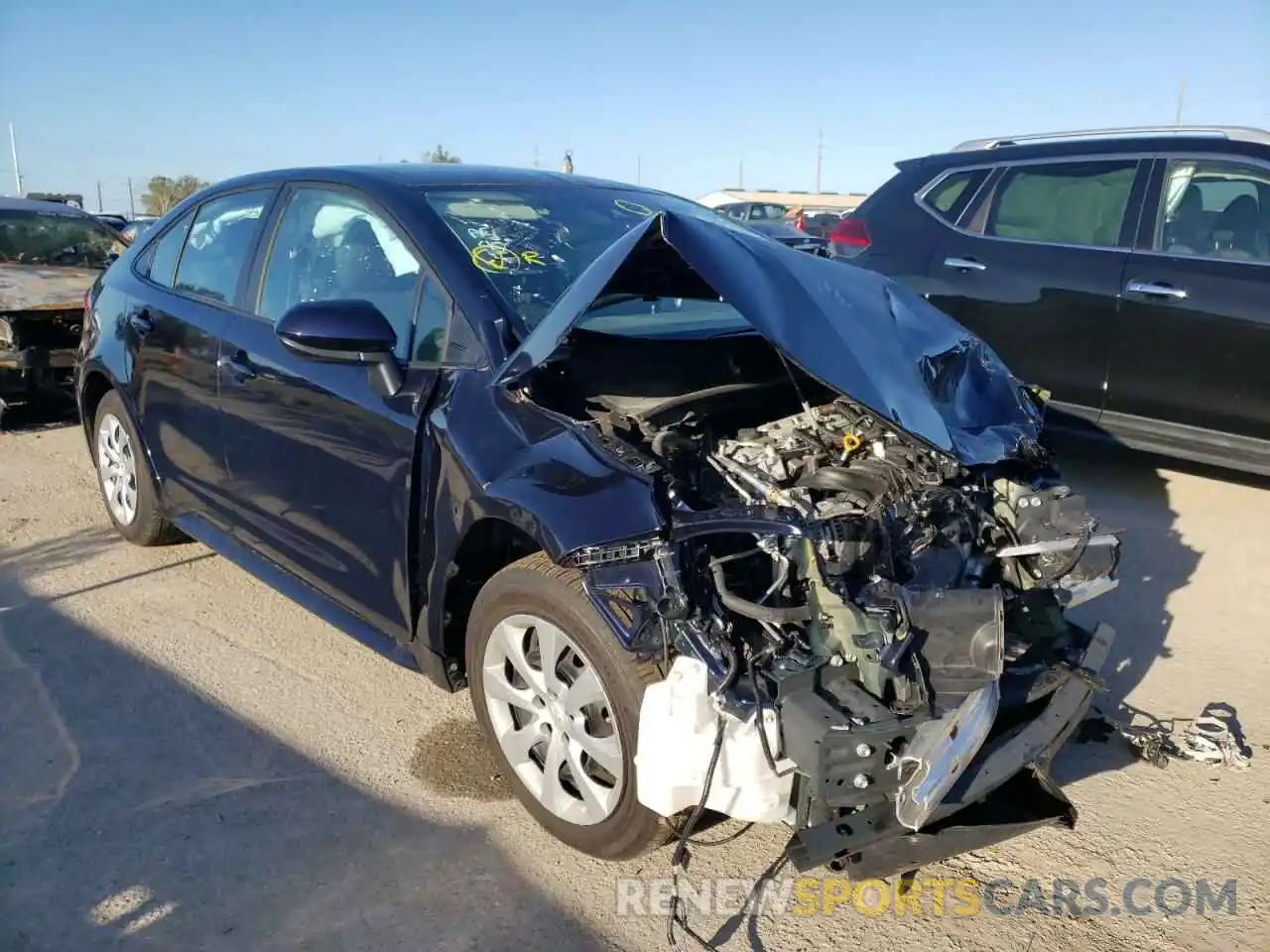 1 Photograph of a damaged car 5YFEPMAE5MP228980 TOYOTA COROLLA 2021