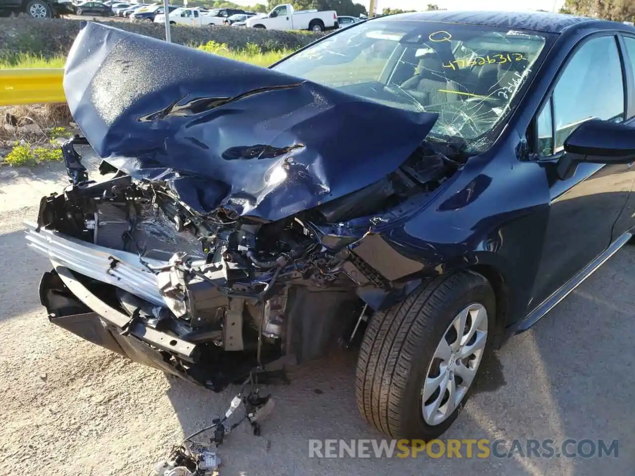 9 Photograph of a damaged car 5YFEPMAE5MP228980 TOYOTA COROLLA 2021