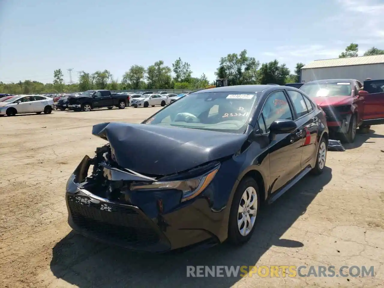 2 Photograph of a damaged car 5YFEPMAE5MP233211 TOYOTA COROLLA 2021