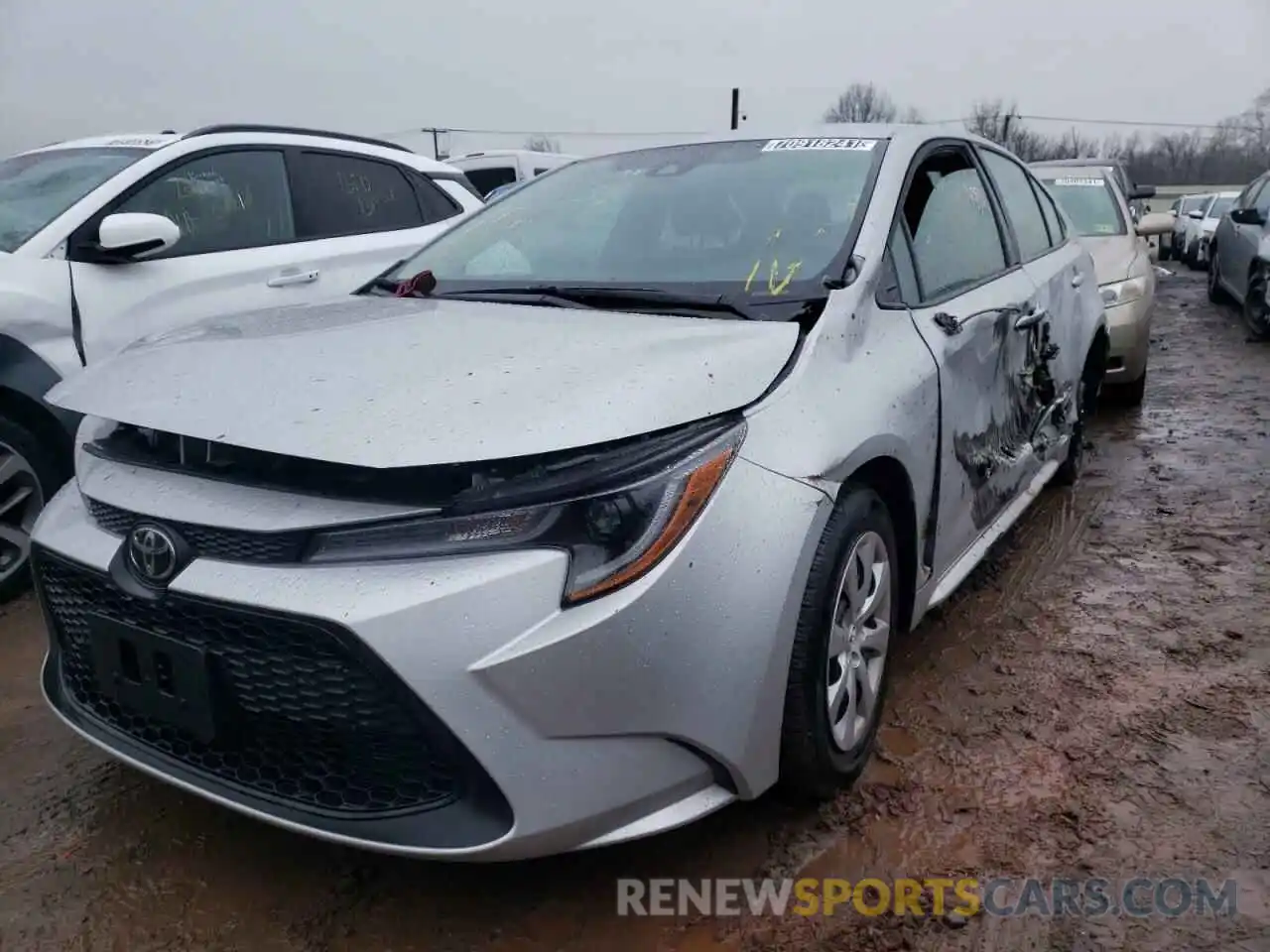 2 Photograph of a damaged car 5YFEPMAE5MP233340 TOYOTA COROLLA 2021