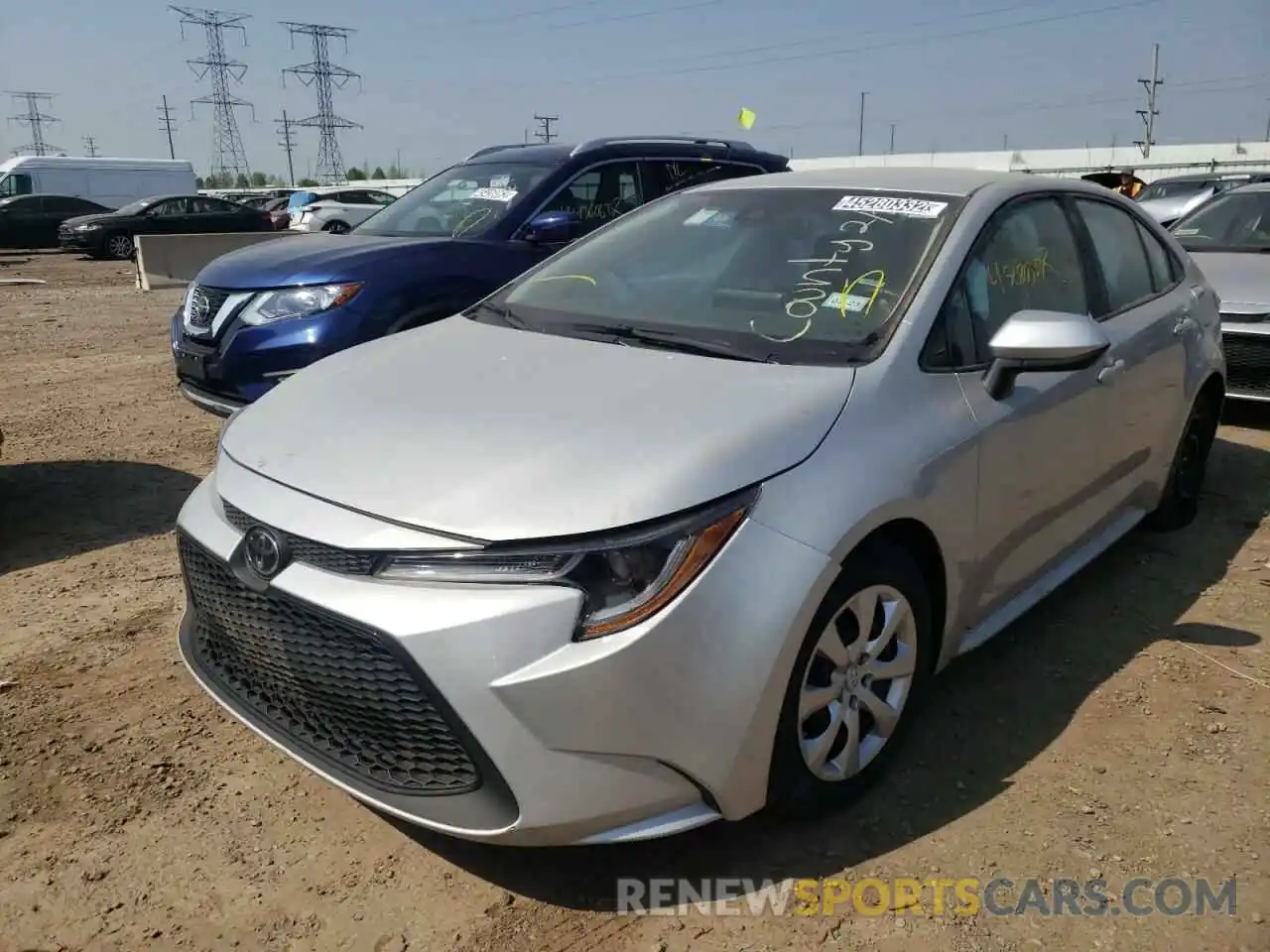 2 Photograph of a damaged car 5YFEPMAE5MP233449 TOYOTA COROLLA 2021