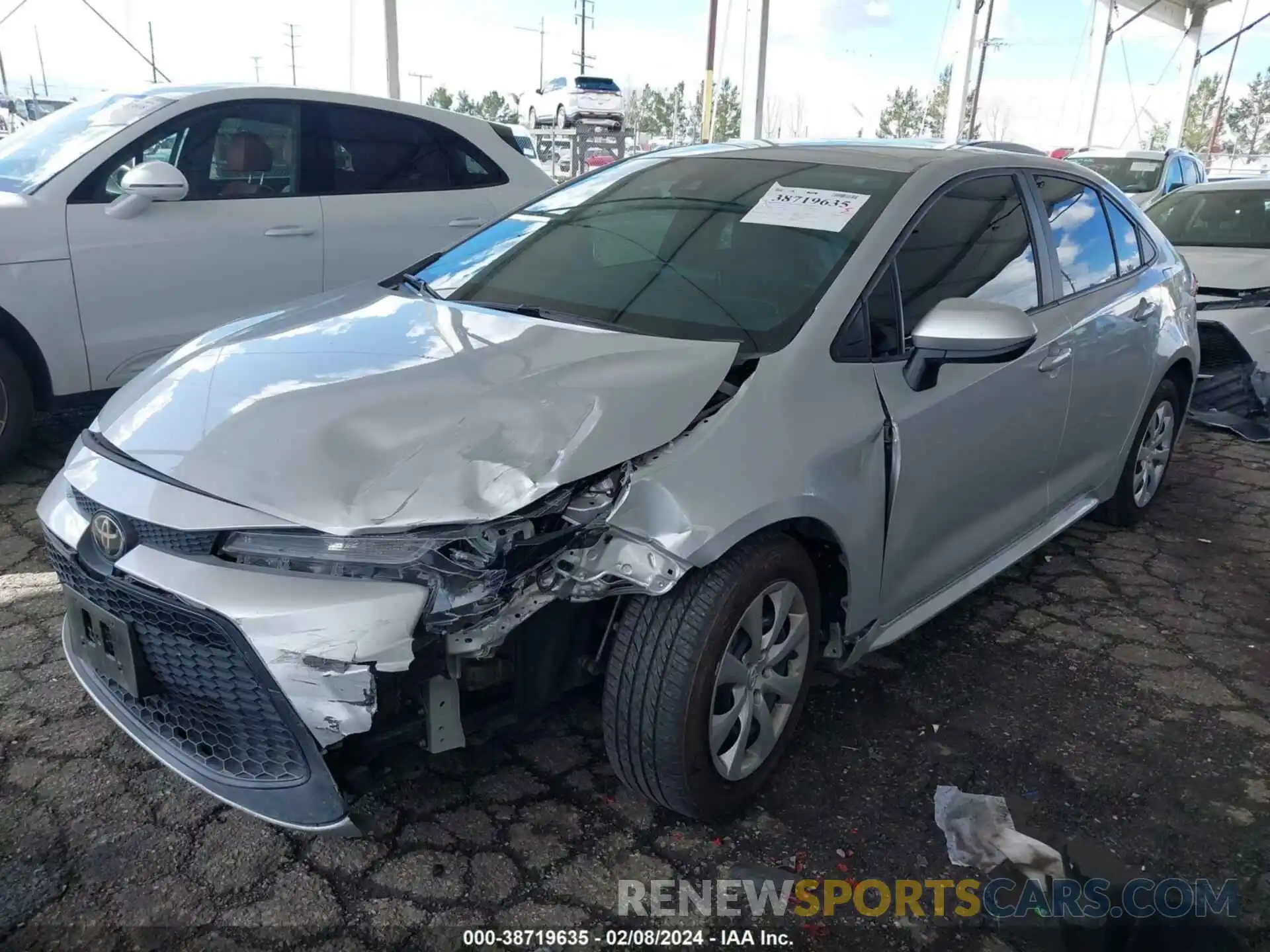 2 Photograph of a damaged car 5YFEPMAE5MP233466 TOYOTA COROLLA 2021