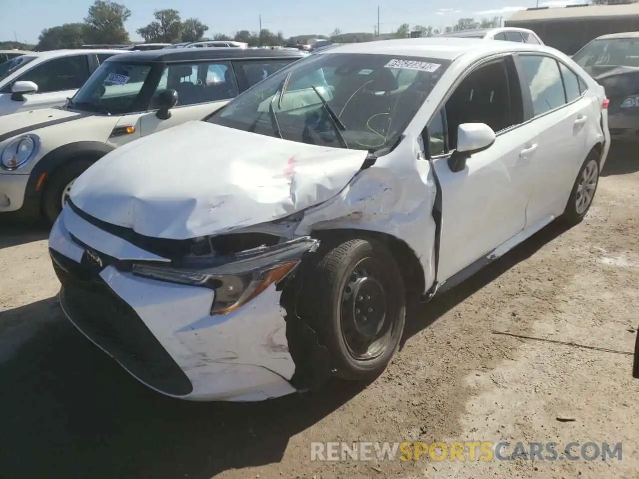 2 Photograph of a damaged car 5YFEPMAE5MP233662 TOYOTA COROLLA 2021