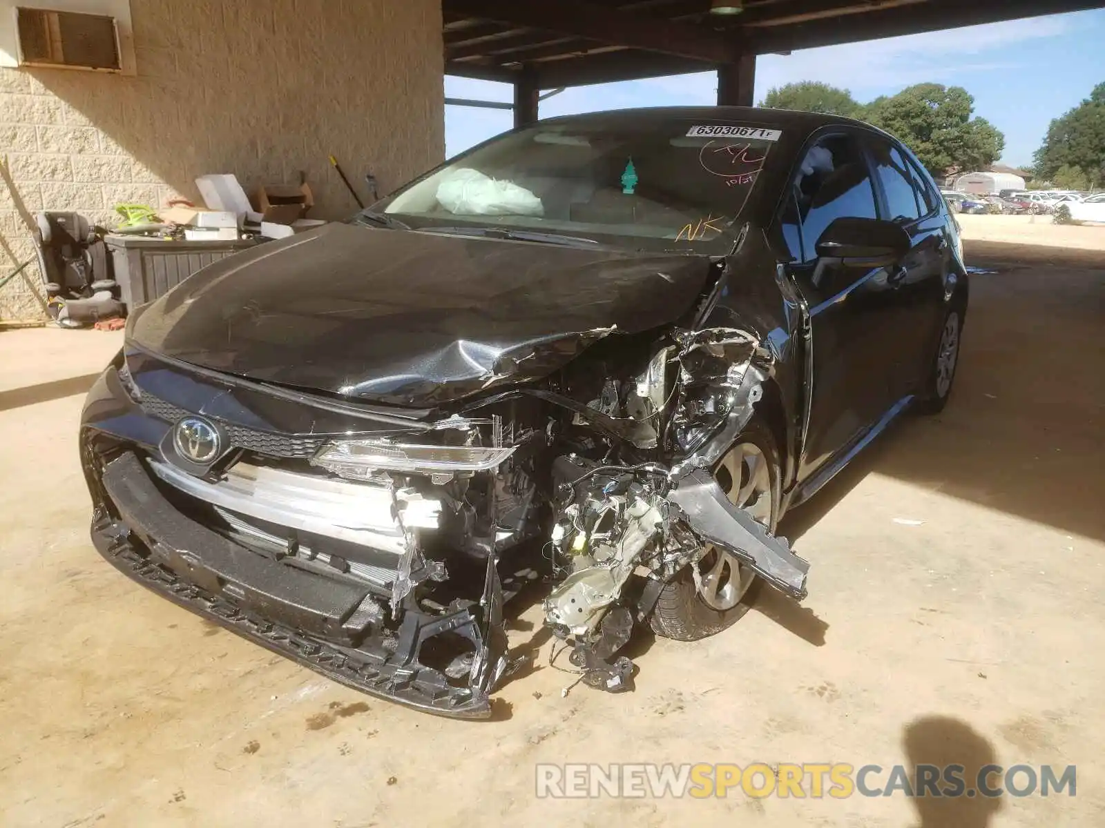 2 Photograph of a damaged car 5YFEPMAE5MP234357 TOYOTA COROLLA 2021