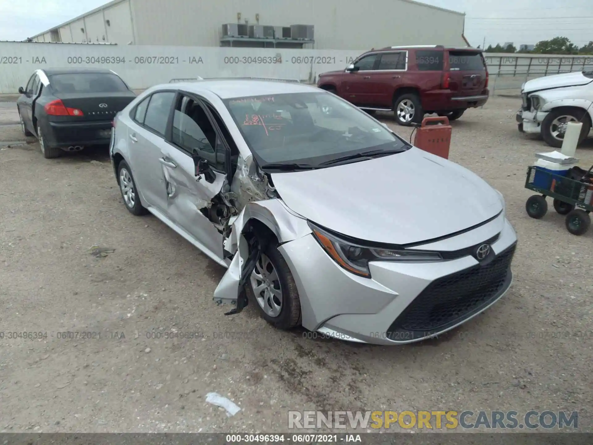 1 Photograph of a damaged car 5YFEPMAE5MP235461 TOYOTA COROLLA 2021