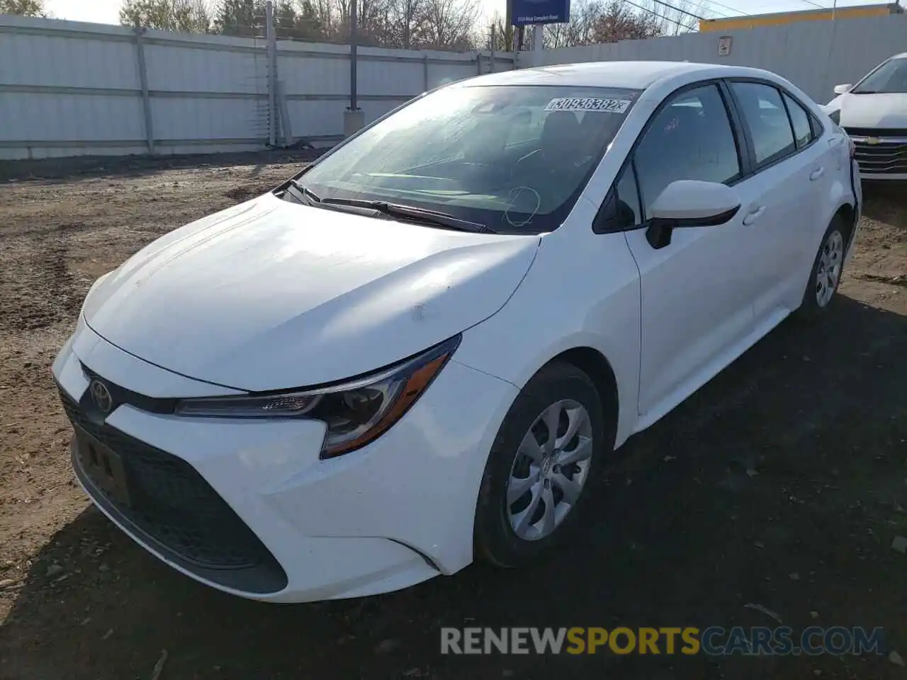 2 Photograph of a damaged car 5YFEPMAE5MP235556 TOYOTA COROLLA 2021