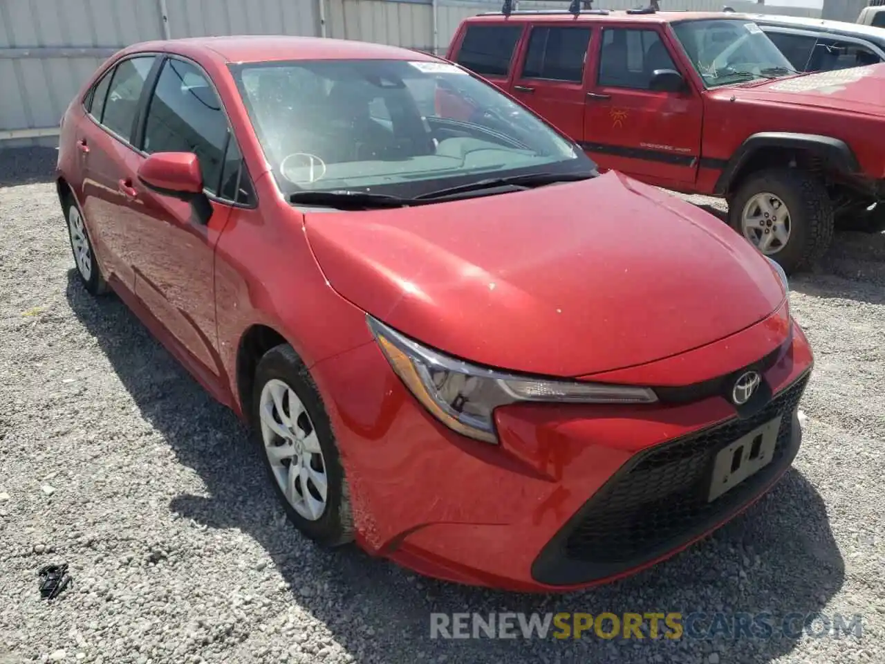 1 Photograph of a damaged car 5YFEPMAE5MP237226 TOYOTA COROLLA 2021