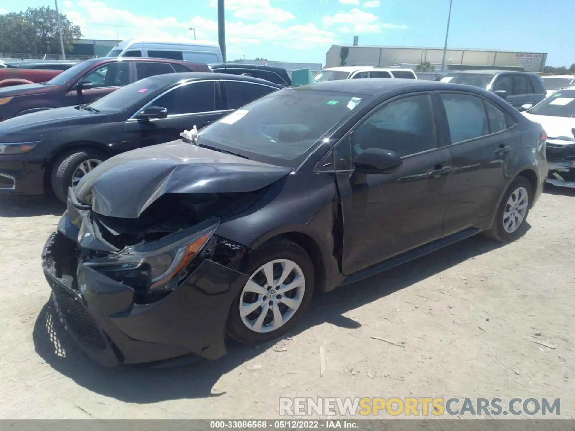 2 Photograph of a damaged car 5YFEPMAE5MP237887 TOYOTA COROLLA 2021