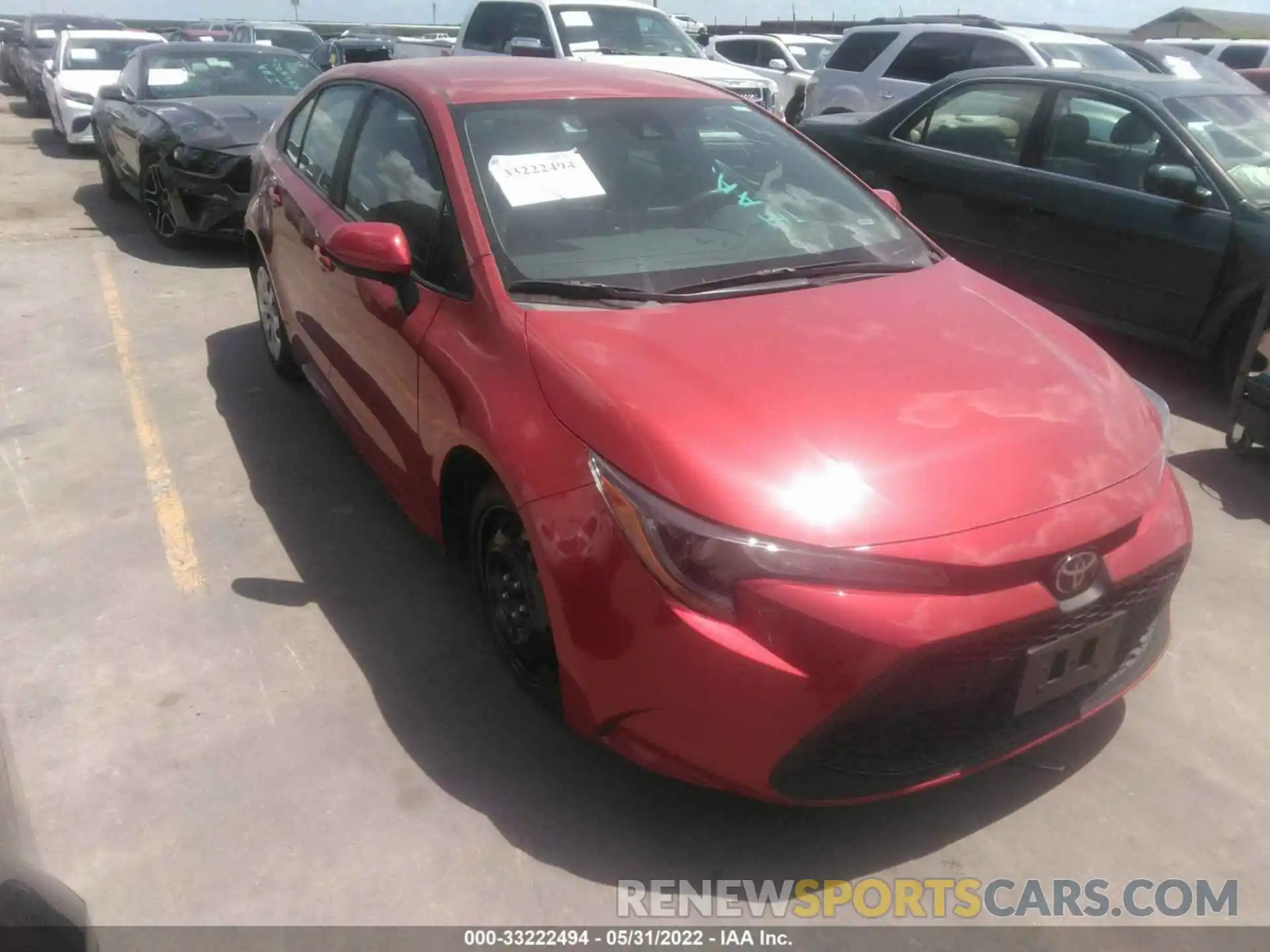 1 Photograph of a damaged car 5YFEPMAE5MP238795 TOYOTA COROLLA 2021