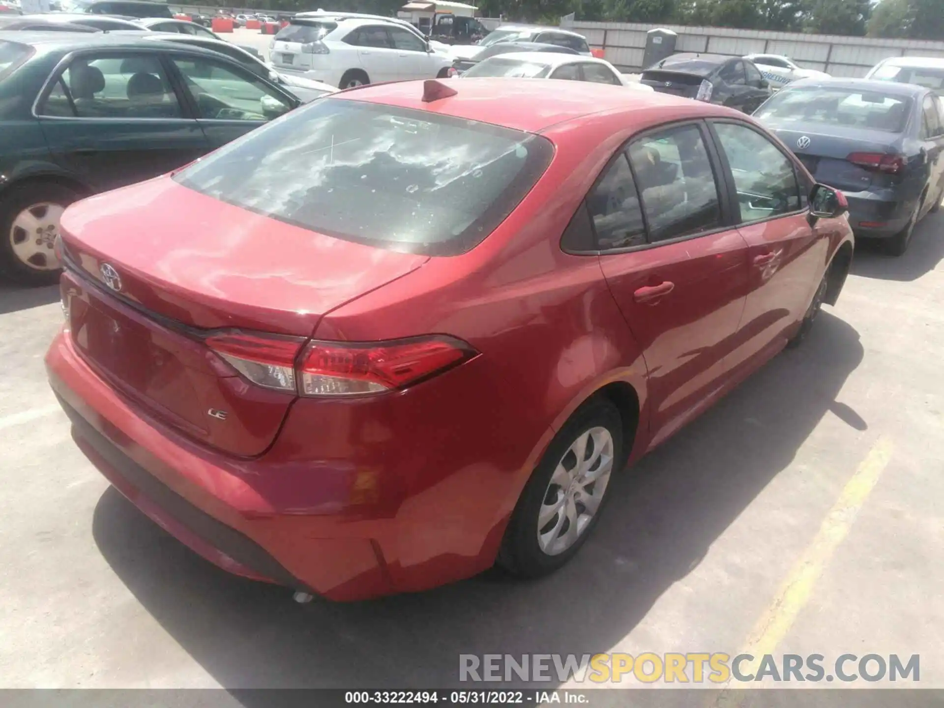 4 Photograph of a damaged car 5YFEPMAE5MP238795 TOYOTA COROLLA 2021