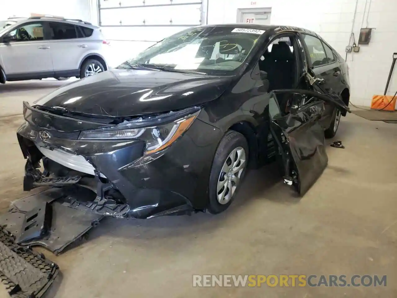 2 Photograph of a damaged car 5YFEPMAE5MP242166 TOYOTA COROLLA 2021