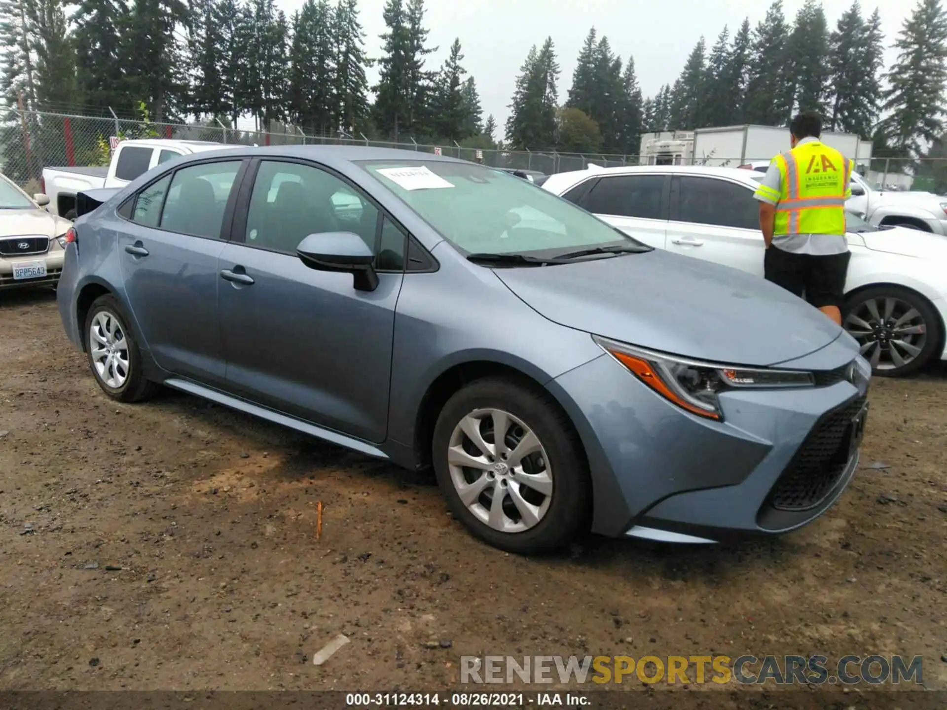 1 Photograph of a damaged car 5YFEPMAE5MP243110 TOYOTA COROLLA 2021