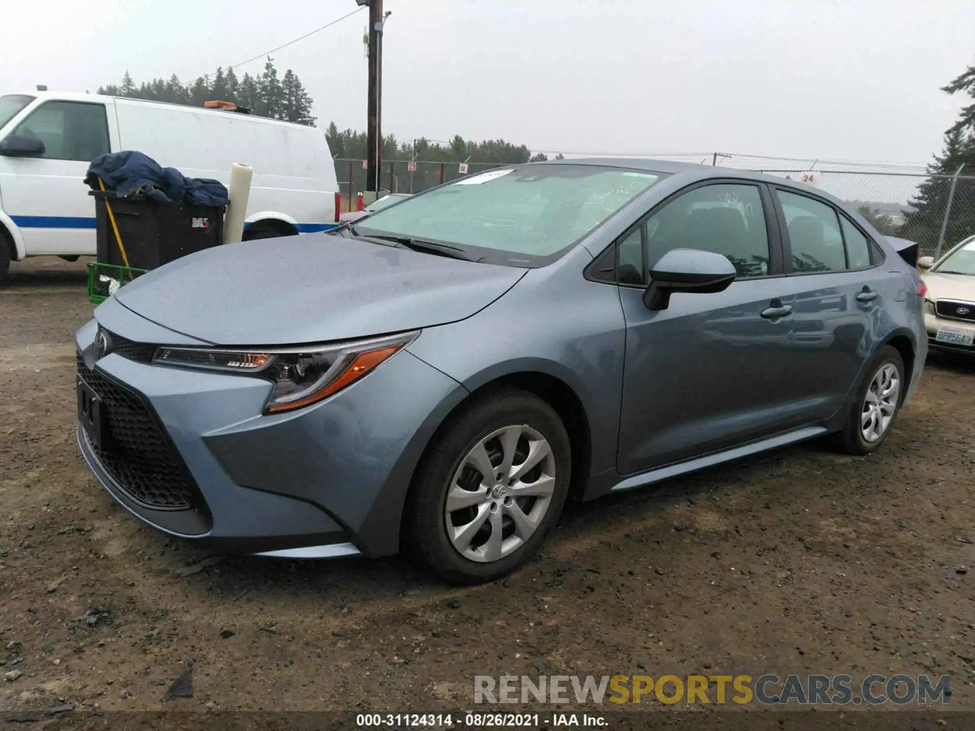 2 Photograph of a damaged car 5YFEPMAE5MP243110 TOYOTA COROLLA 2021