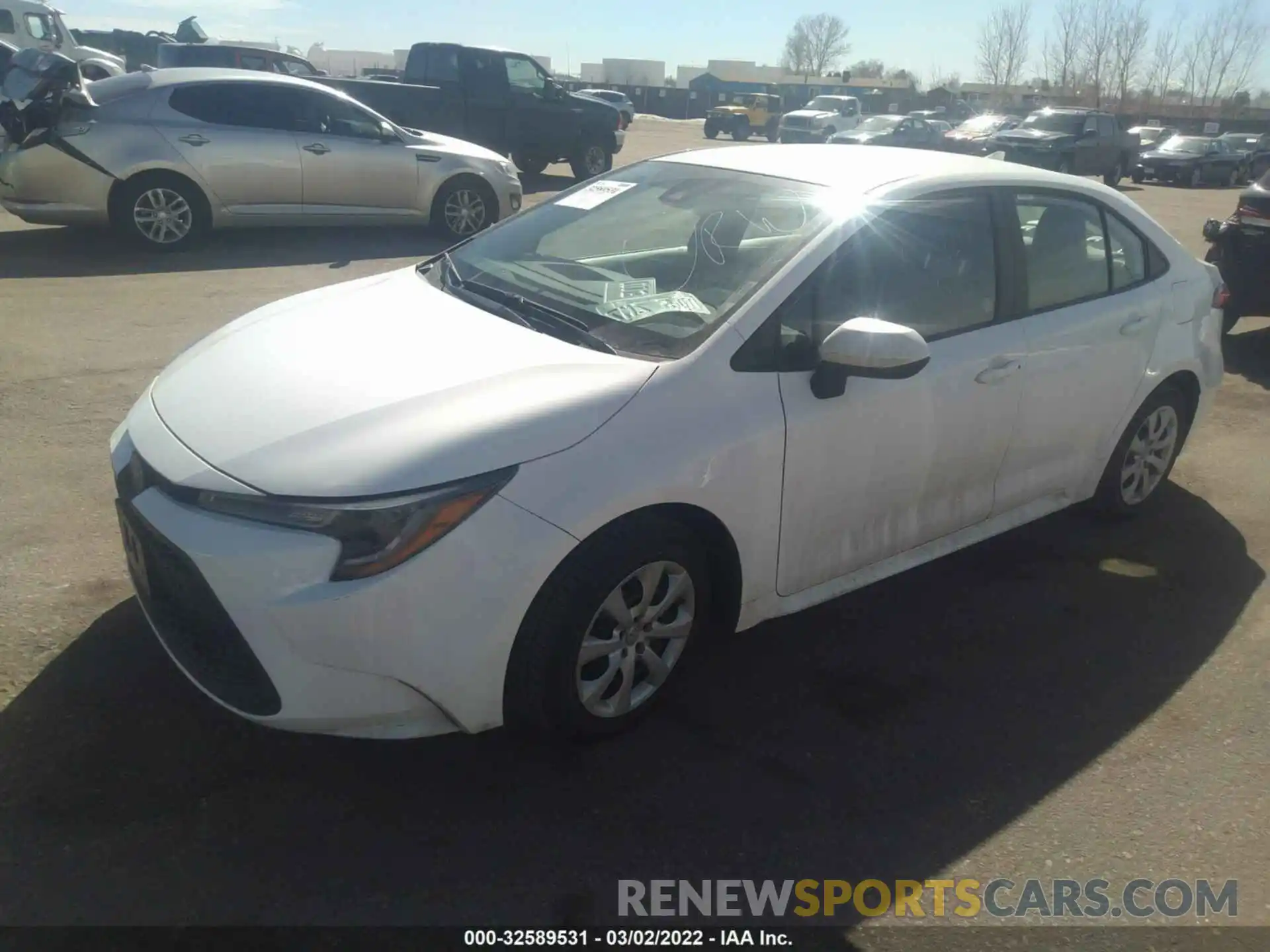 2 Photograph of a damaged car 5YFEPMAE5MP243852 TOYOTA COROLLA 2021