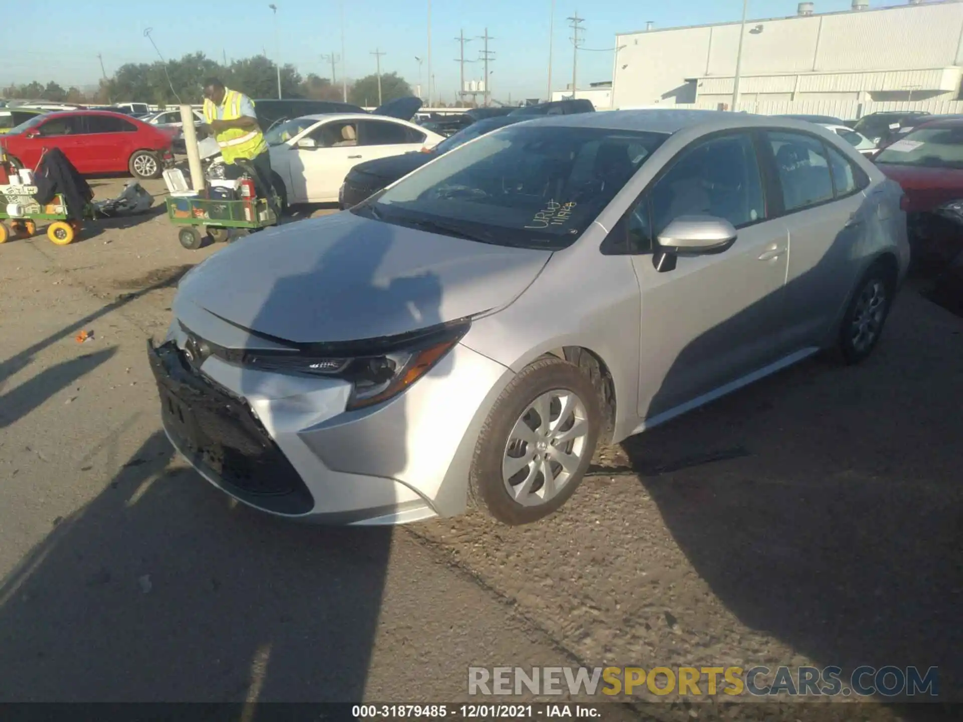 2 Photograph of a damaged car 5YFEPMAE5MP244466 TOYOTA COROLLA 2021