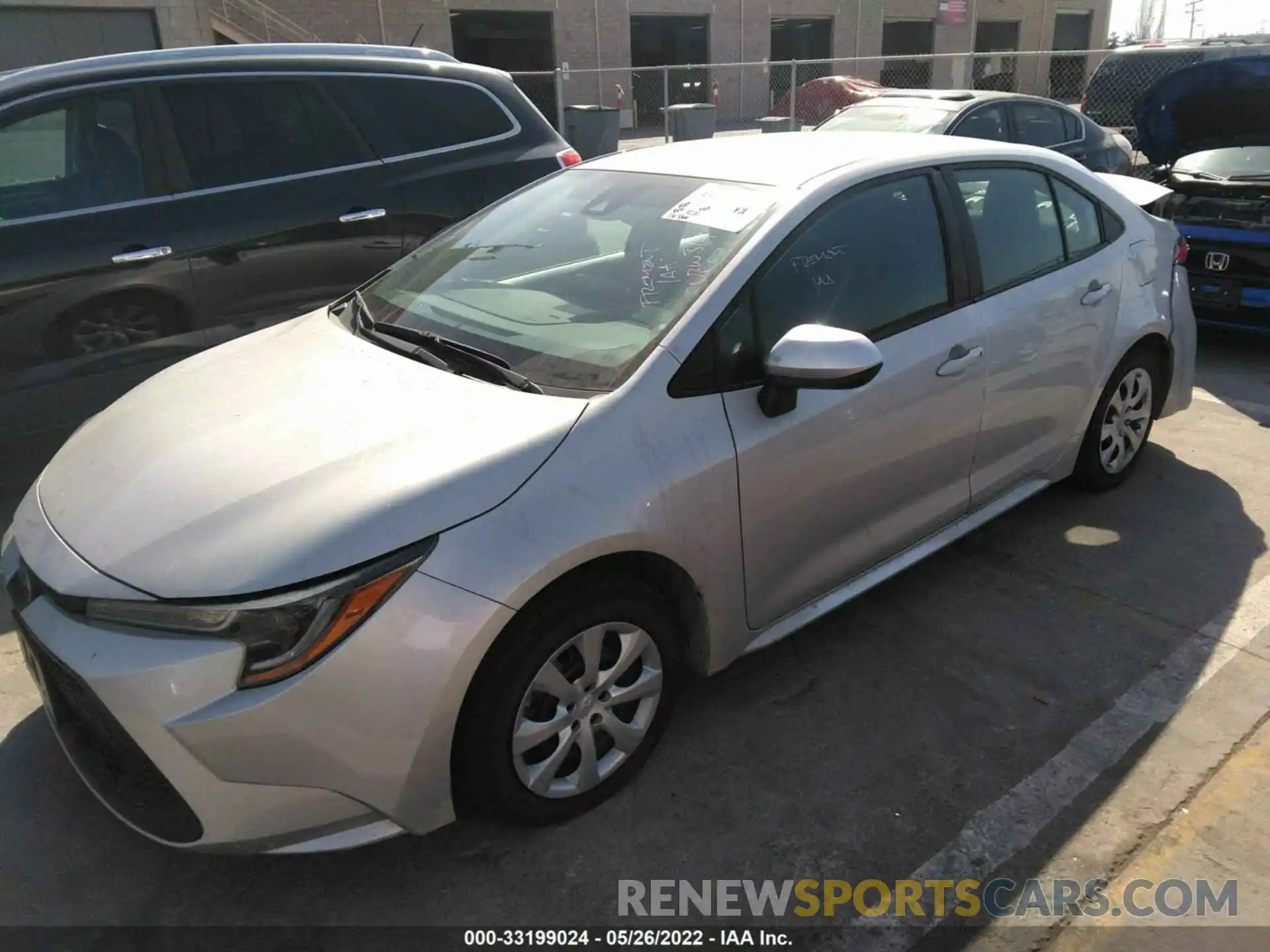 2 Photograph of a damaged car 5YFEPMAE5MP244869 TOYOTA COROLLA 2021