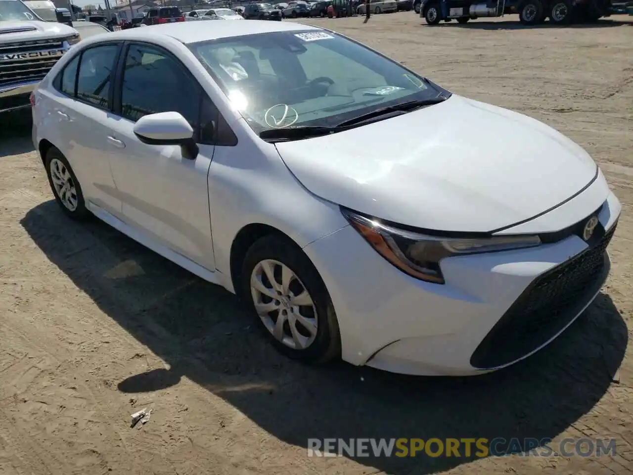 1 Photograph of a damaged car 5YFEPMAE5MP246170 TOYOTA COROLLA 2021