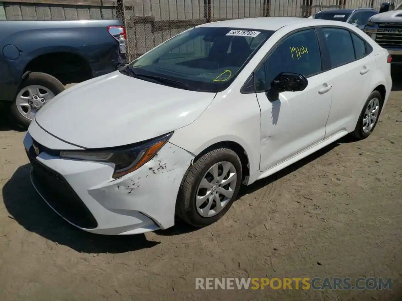 2 Photograph of a damaged car 5YFEPMAE5MP246170 TOYOTA COROLLA 2021