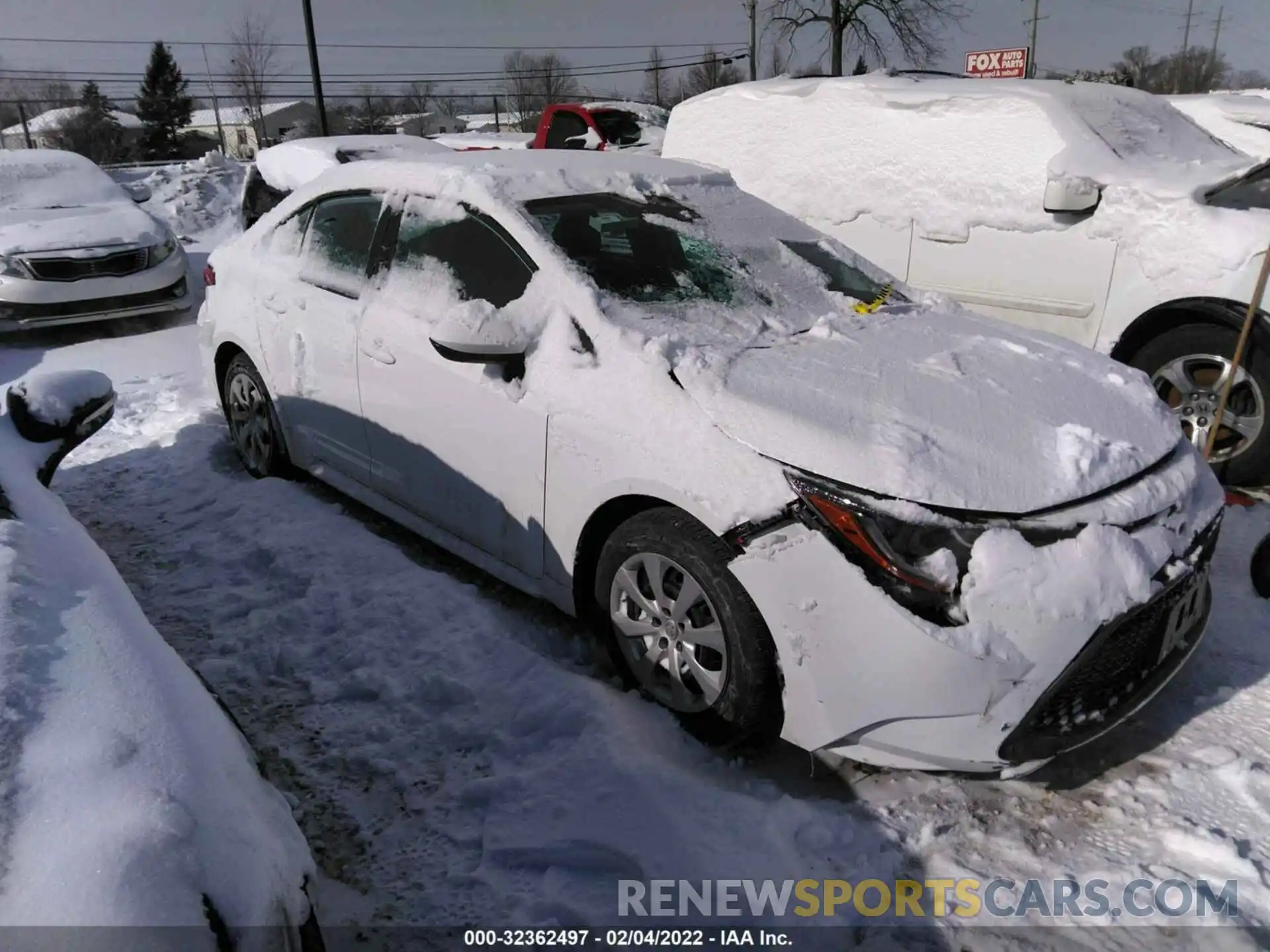 1 Photograph of a damaged car 5YFEPMAE5MP247285 TOYOTA COROLLA 2021