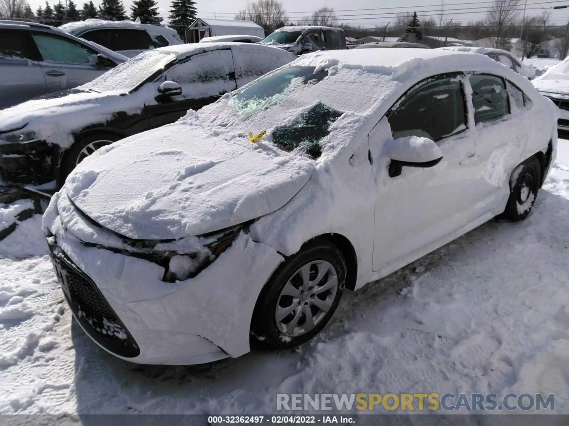 2 Photograph of a damaged car 5YFEPMAE5MP247285 TOYOTA COROLLA 2021